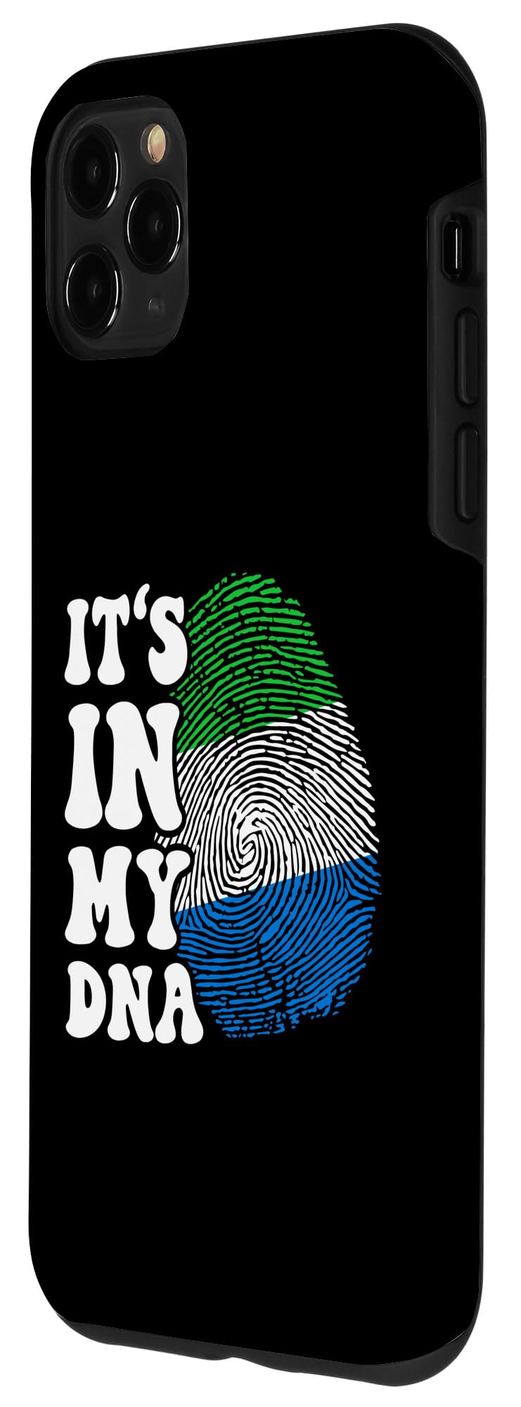 iPhone 11 Pro Max Funny it's in my DNA Sierra Leone flag Fingerprint Case - Image 2