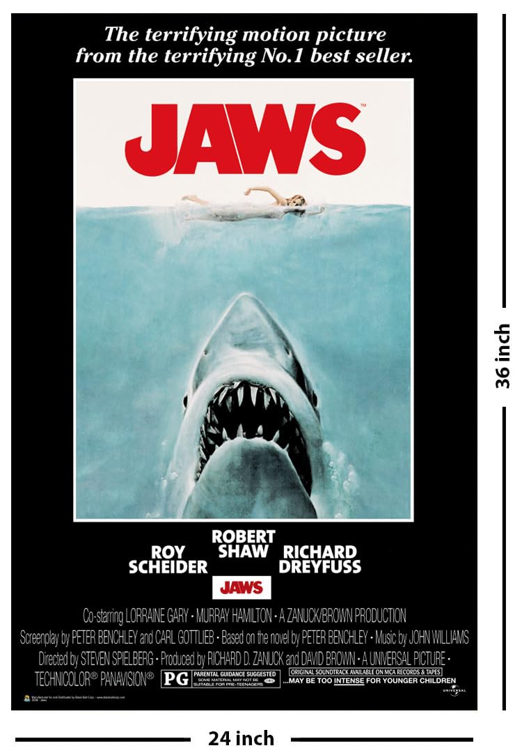 Jaws - Movie Poster - Officially Licensed - 24