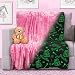 DreamsBe Princess Blanket Glow in The Dark Luminous Magical Blanket for Little Girls - Soft Plush Pink Fantasy Castle Blanket Throw for Kids - Large 60in x 50in Glowing Stars Blankets Gift for Girls