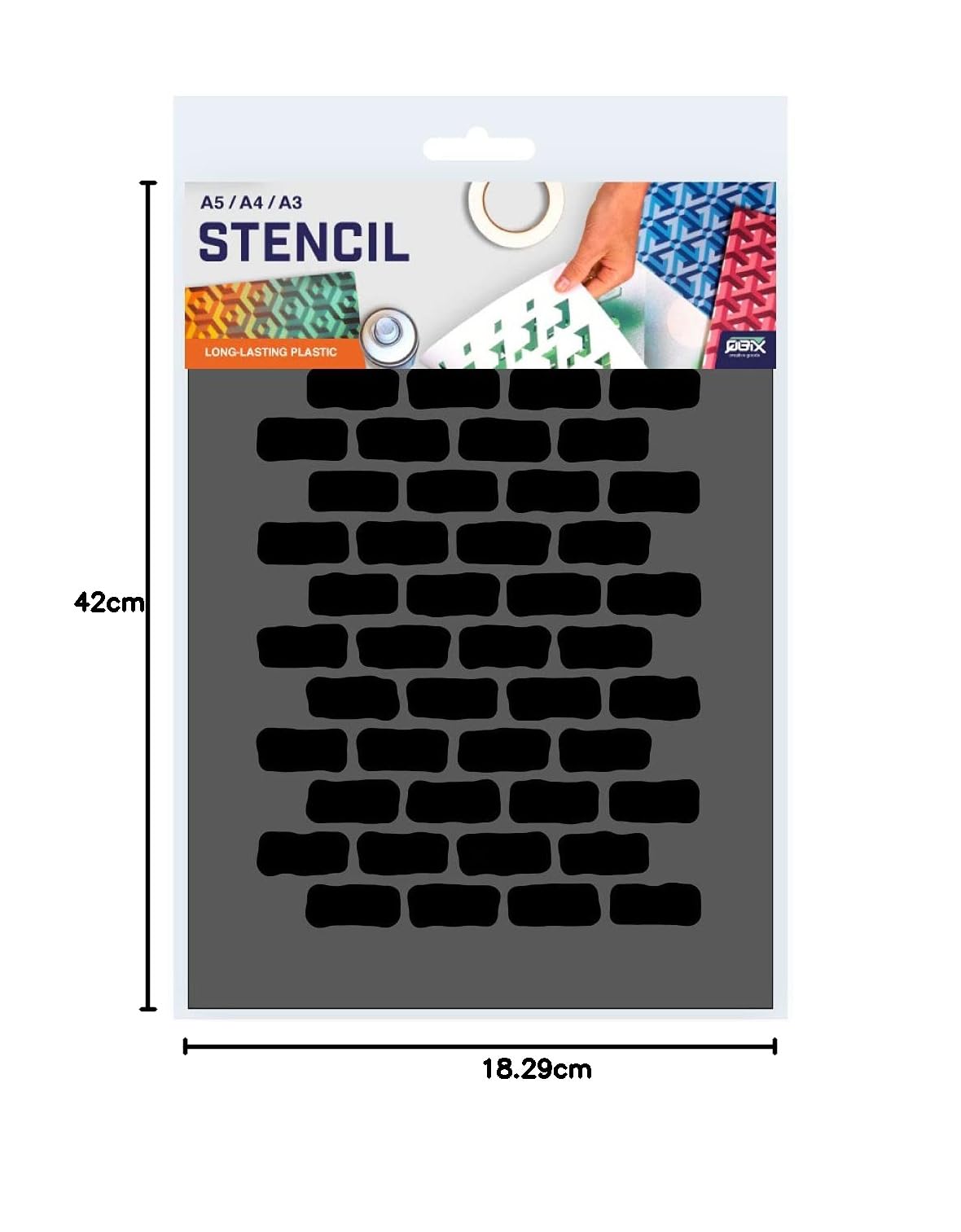 Kit 16 Stencil Texture Riutilizzabili Per Pittura Su Legno, Tela E Pareti - Foto 10