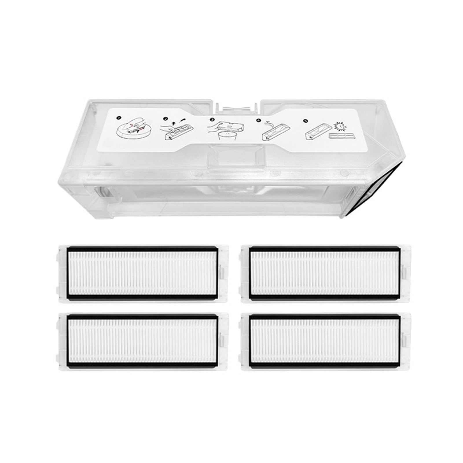 Filtre HEPA et boîte Roborock Q Revo accessoire de rechange compatible aspirateur P10 A7400RR