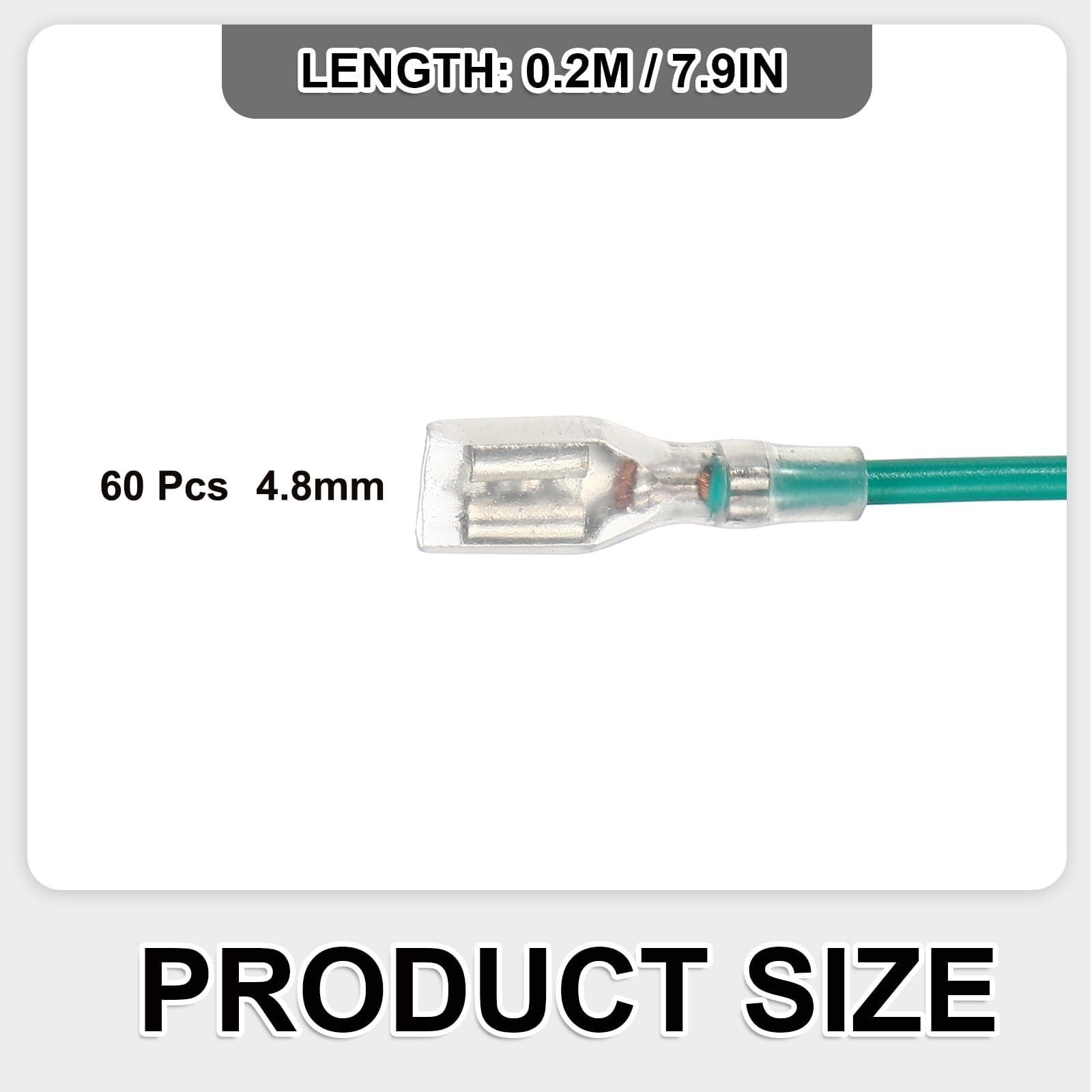 20er Set Flachstecker Crimpverbinder weiblich 2,8mm 4,8mm Kabel