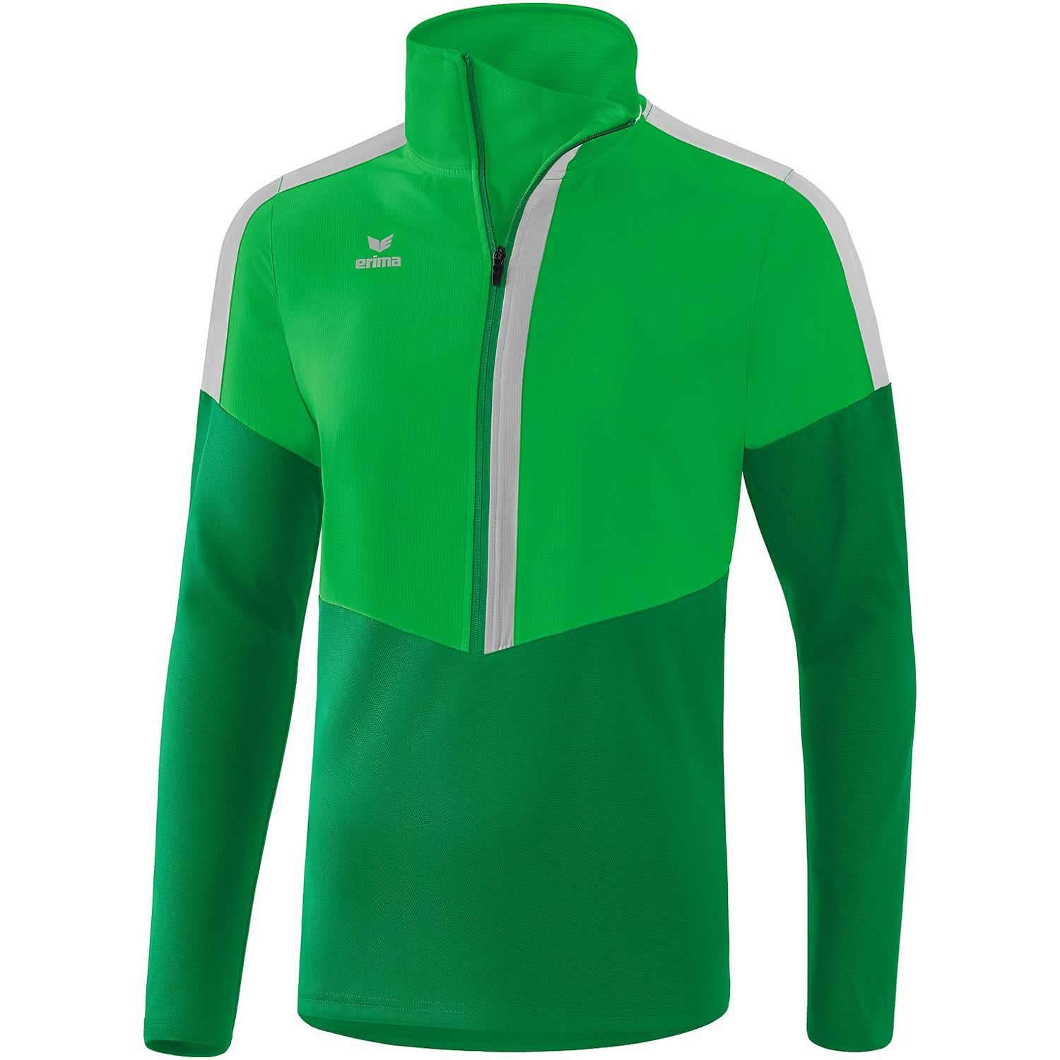 Erima Squad Sports Trainings Top - Fern Green/Emerald/Silver Grey, X-Large