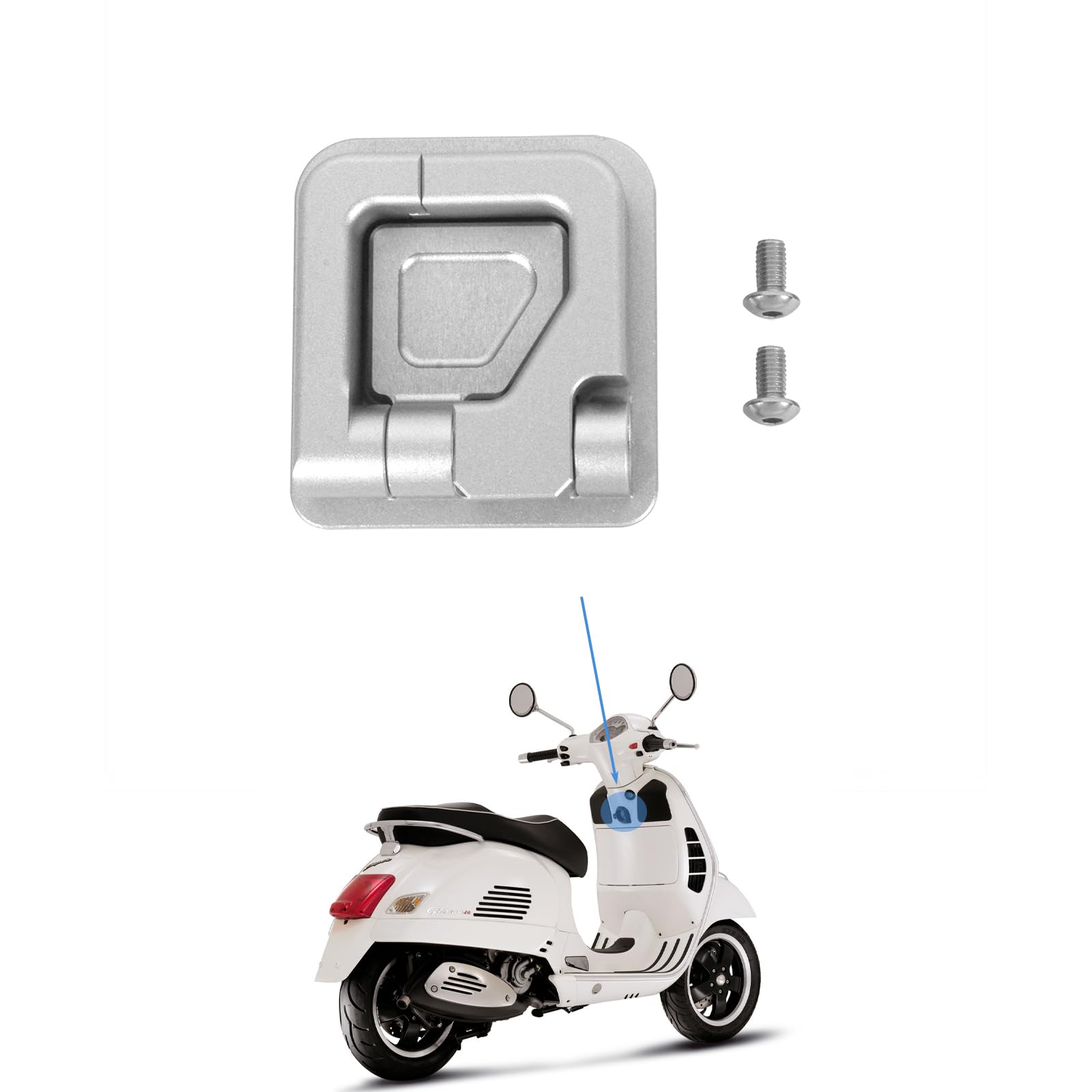Oldbones 1 szt. haki do kasku ze stopu aluminium zamki pasują do GTS300 58.4 cm srebrne
