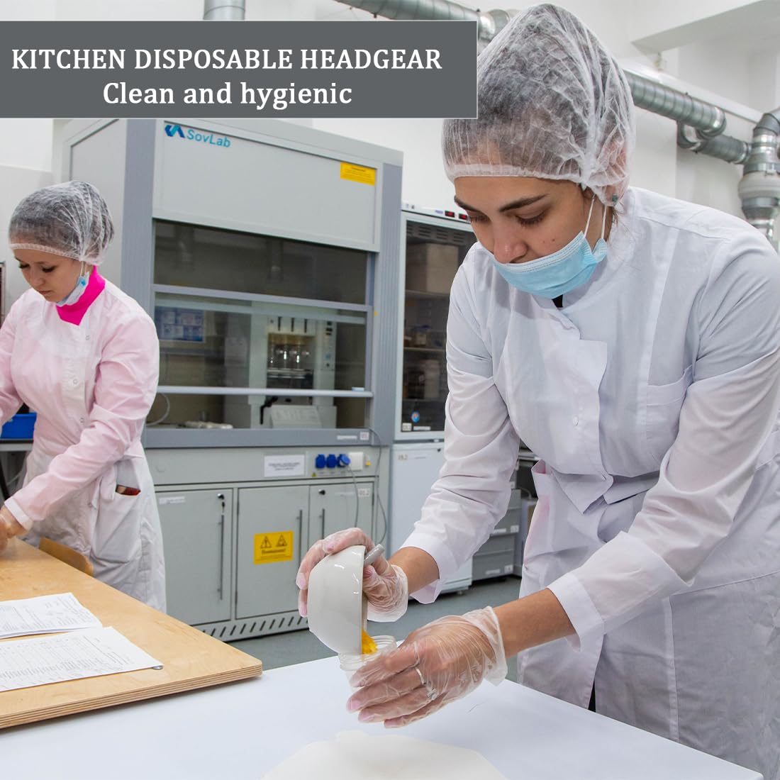 15 Retine Cuffie Capelli USA E Getta - Igieniche Per Cucina, Ristorazione E Lavoro - Foto 11