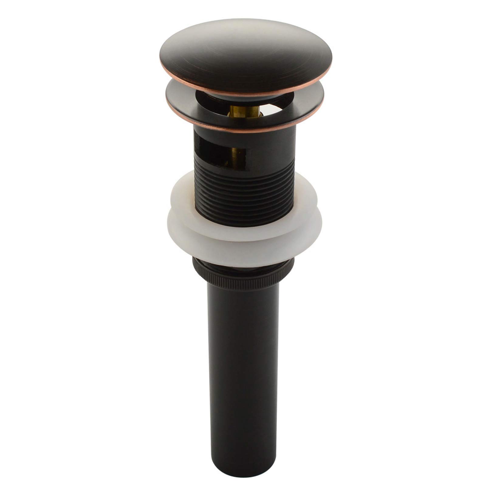 Angle Simple X107 Bathroom Faucet Vessel Vanity Sink Pop Up Drain Stopper with Overflow, Oil Rubbed Bronze