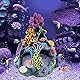 Reofrey Korallen Aquarium Dekoration, Aquarium Ornament Dekoration, Marine Aquarium Ornament, Für Fisch Wasserorganismen Betta Sleeps Rest Hide