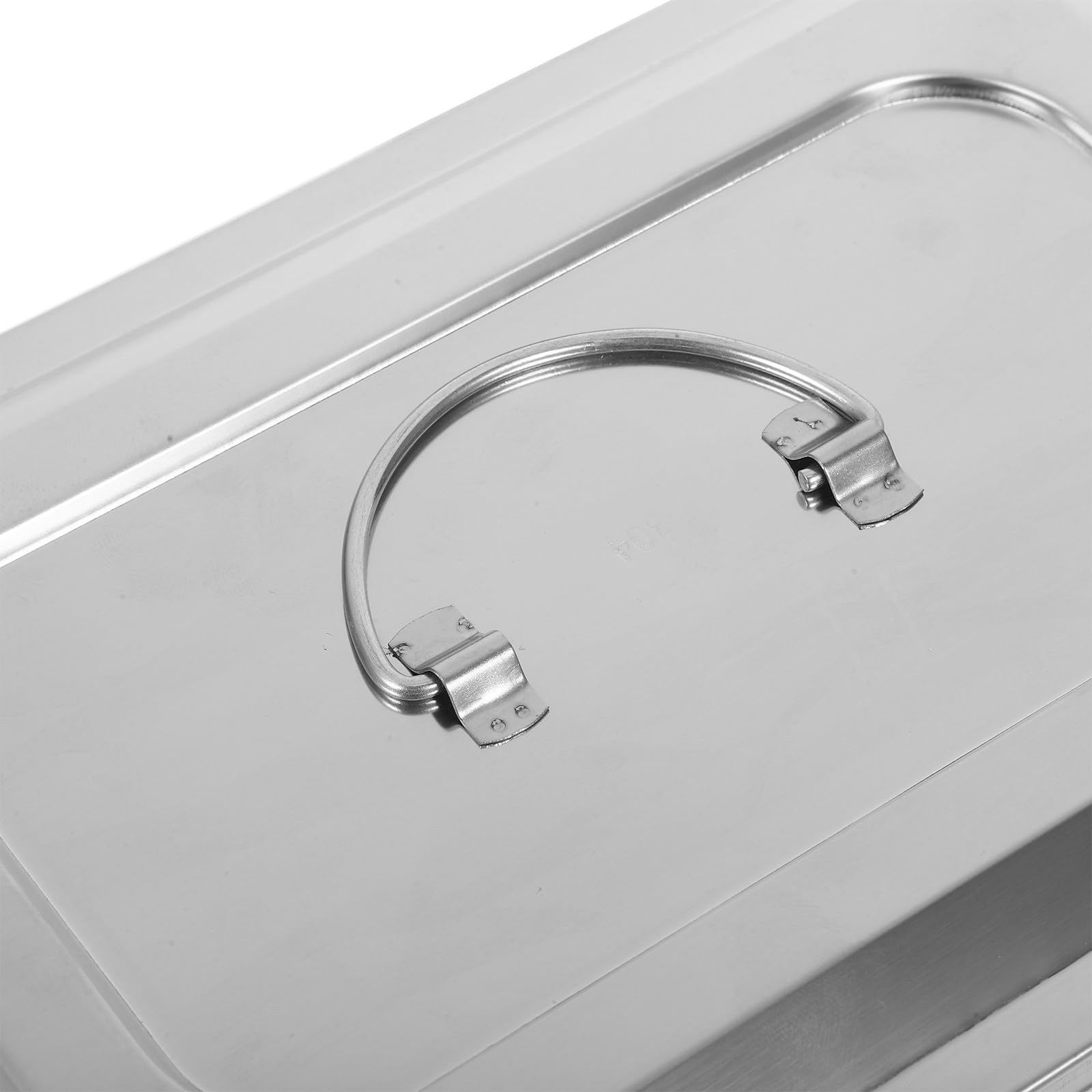 Ciieeo Vassoio Quadrato in Acciaio Inox per Strumenti da Laboratorio con Coperchio Scatola da Laboratorio in Acciaio Inox per Conservazione Strumenti e Campioni