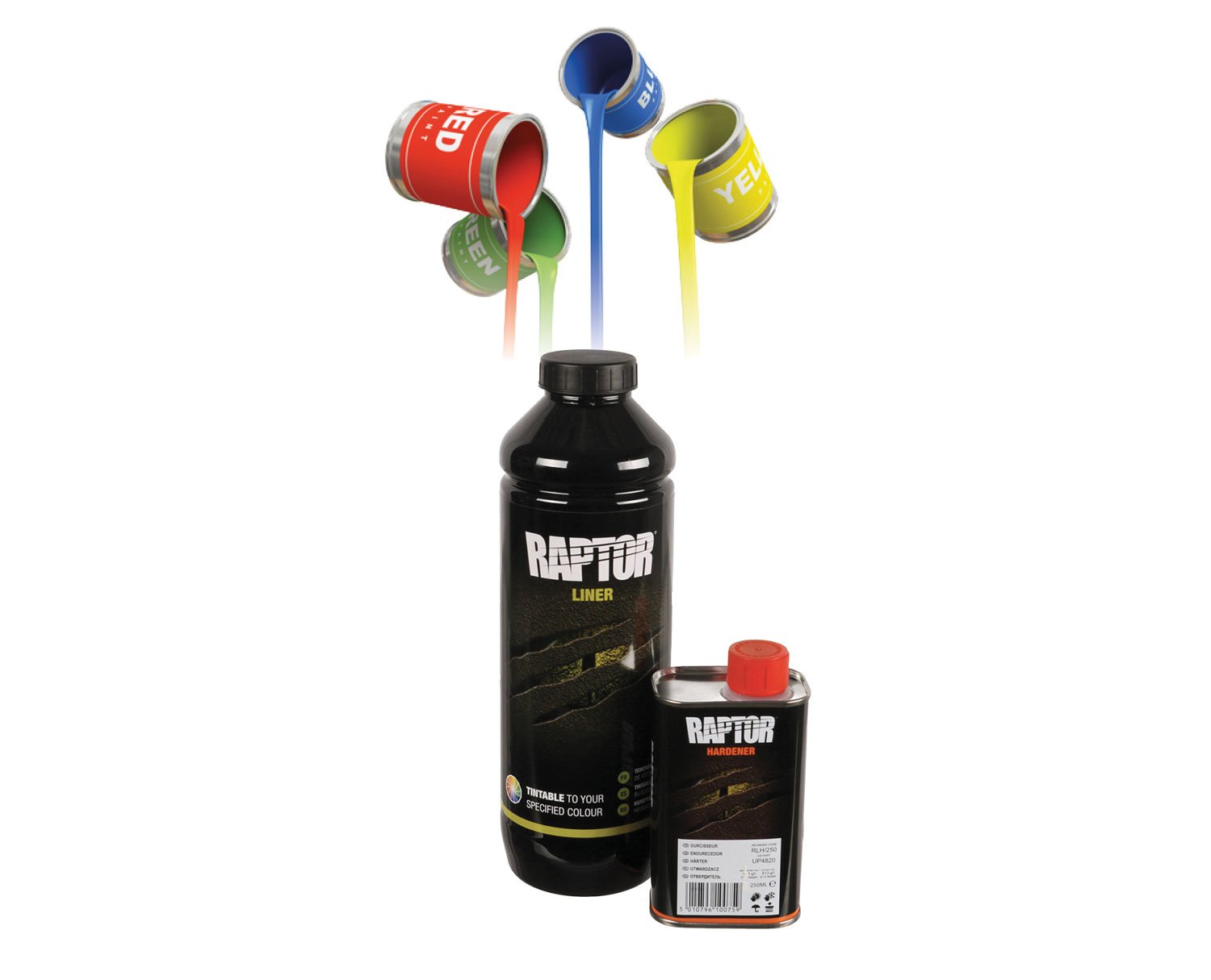 UPOL RAPTOR Pick Up superficie di trasporto veicolo rivestimento 948 ML + 100 ML vernice acrilica per colorare