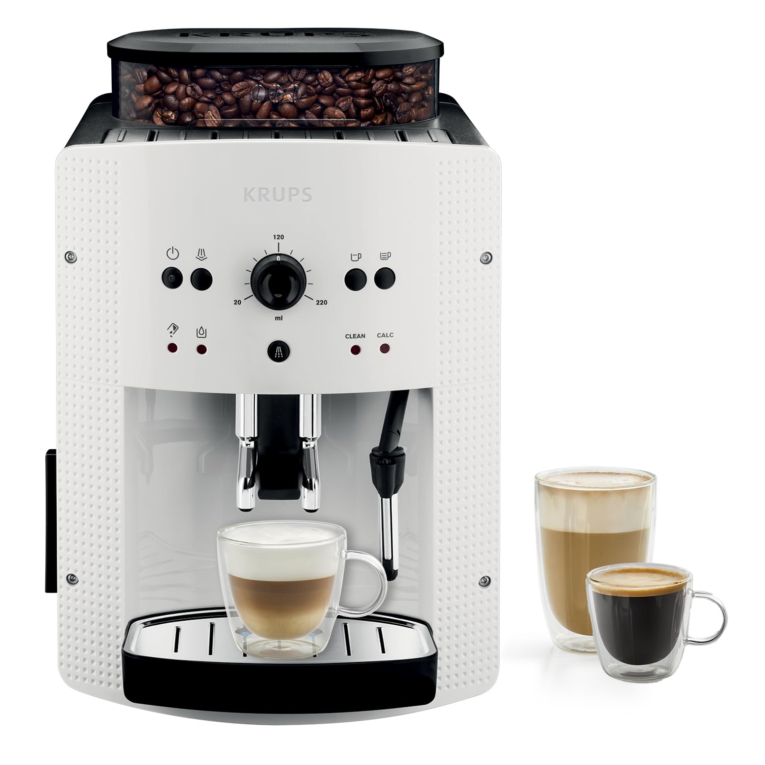 Krups EA8105 macchina per caffè Libera installazione Macchina per espresso Bianco 1,6 L 9 tazze Automatica, 1450W