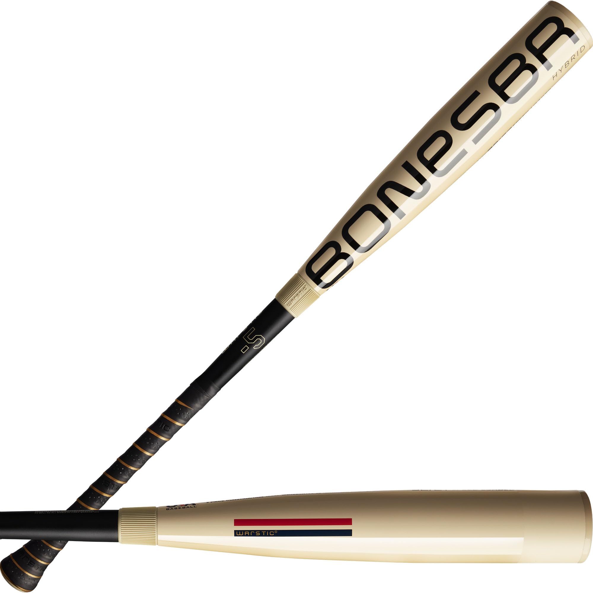 Warstic Bonesaber Hybrid USA Baseball Bat 2026 – Certified Youth USA Bat | Hybrid Alloy + Composite Construction | Balanced Swing for Contact & Power