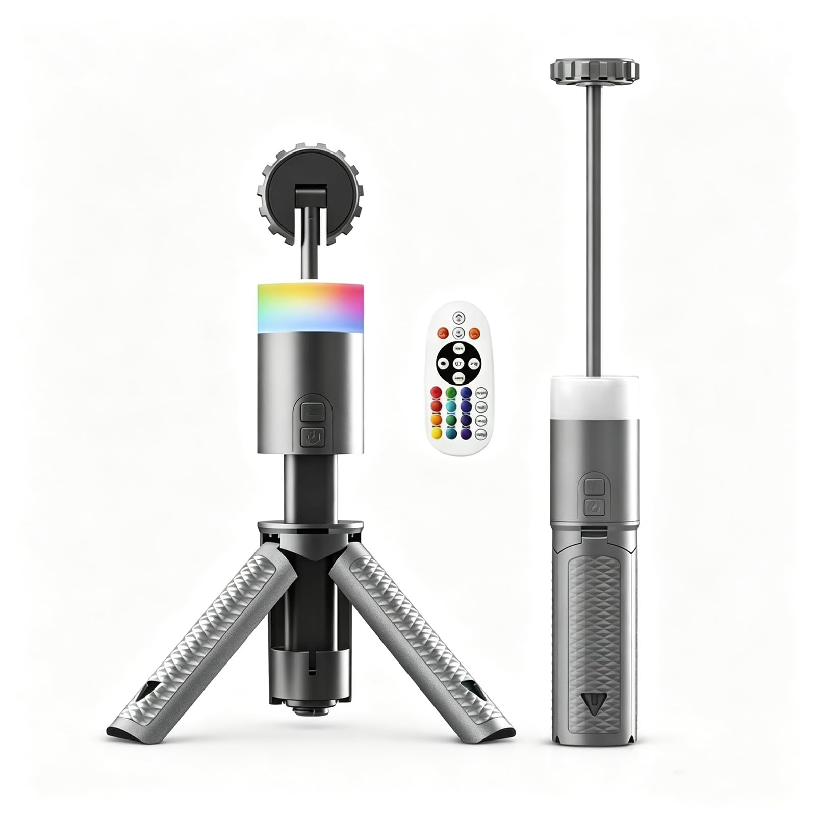 Lampe de camping à trépied télescopique avec télécommande, 5 luminosités