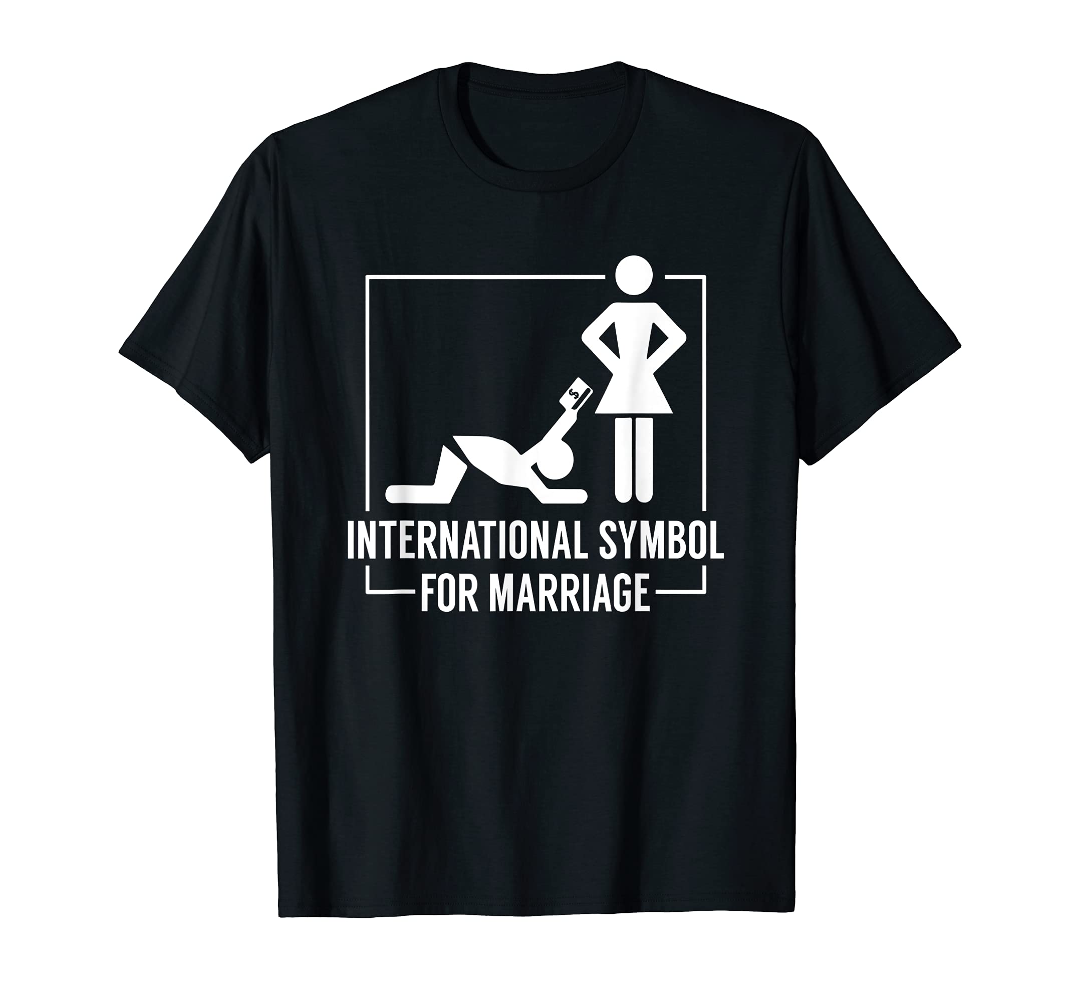Marriage HumorInternational Symbol of Marriage T-Shirt Funny Marriage Tee T-Shirt