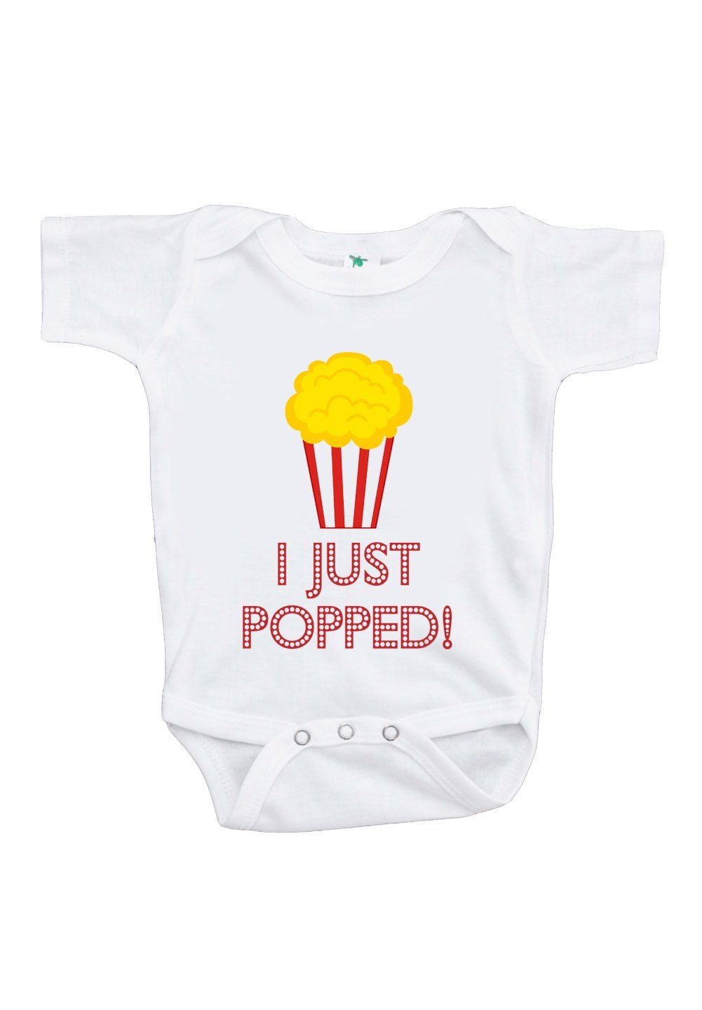 Custom Party ShopBaby Boy's I Just Popped Popcorn Onepiece