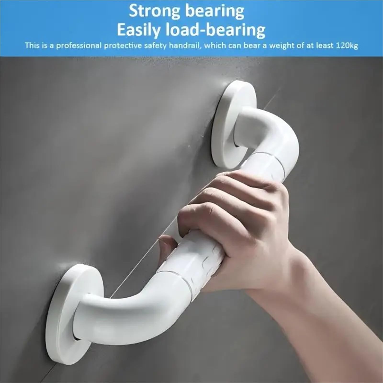 Barra di Sostegno Antiscivolo in Acciaio Inossidabile, 35 cm, corrimano di Sicurezza per Bagno e WC per Anziani e Bambini(2 Pieces)