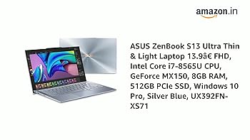 ASUS ZenBook S13、NVIDIA MX150、Windows11 Amazon.com: ASUS ZenBook S13 Ultra Thin & Light Laptop 13.9