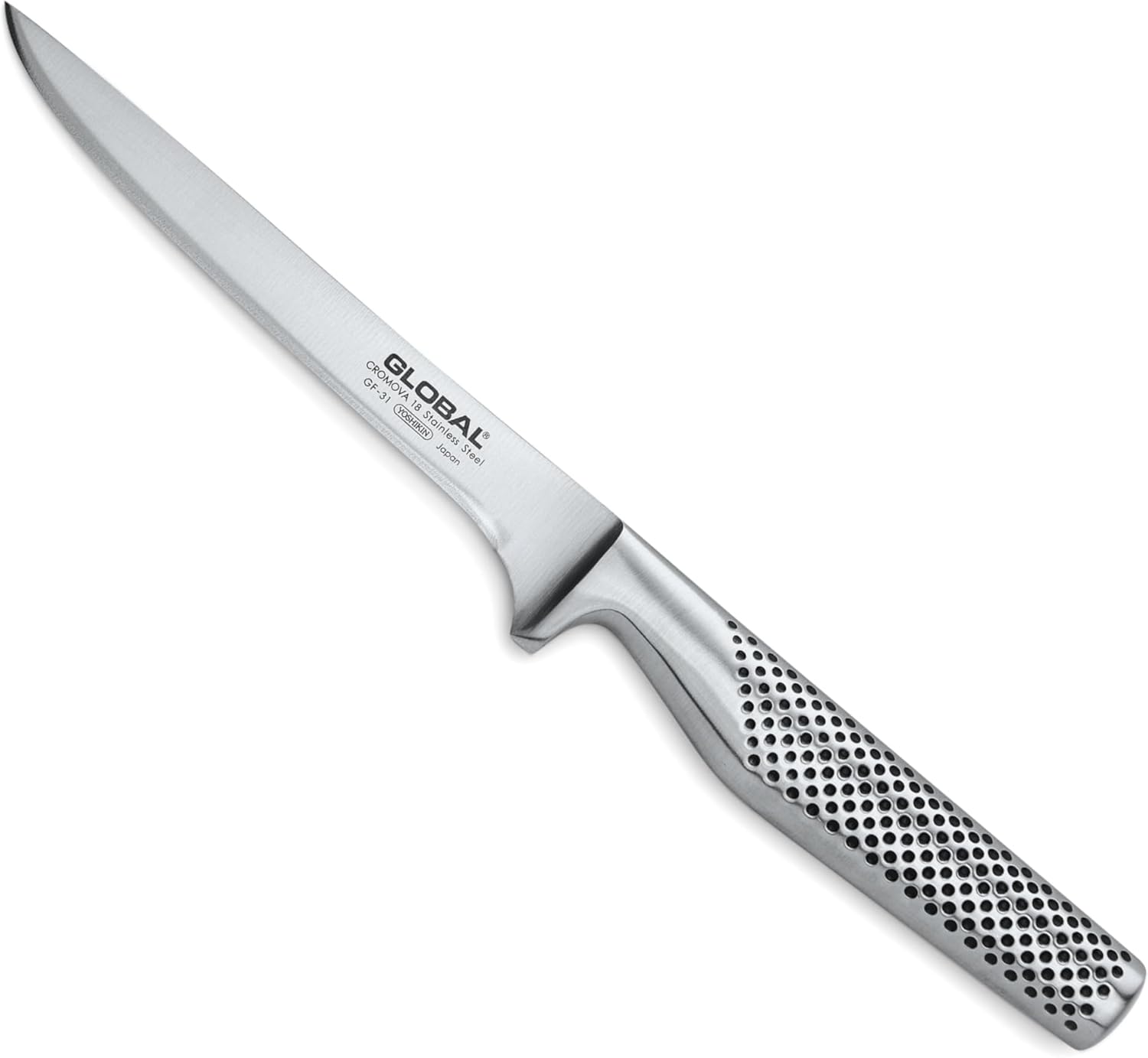 Global 6 1/4 inch Forged Heavyweight Boning Knife - Japanese Stainless Steel, Razor-Sharp Edge, Made in Japan, GF-31