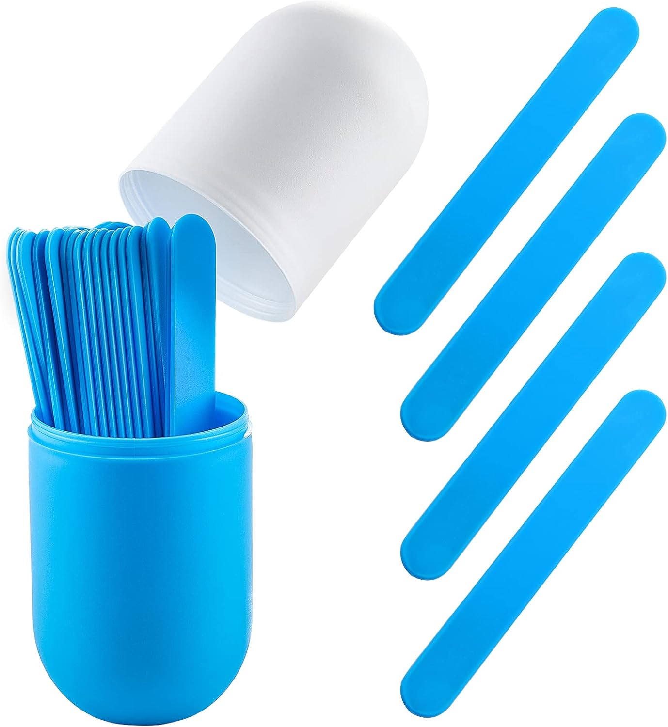 25 Pieces Epoxy Stir Sticks Set Includes 24 Pieces Reusable Plastic