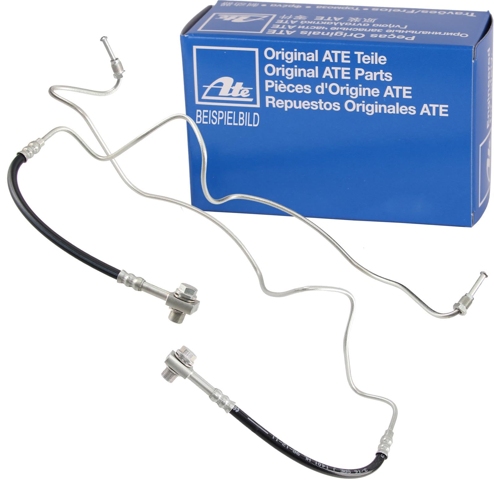 2X ATE Bremsschlauch hinten | 24.1253-0010.3 + 24.1253-0020.3 für A3 Golf 4 Bora Leon Octavia