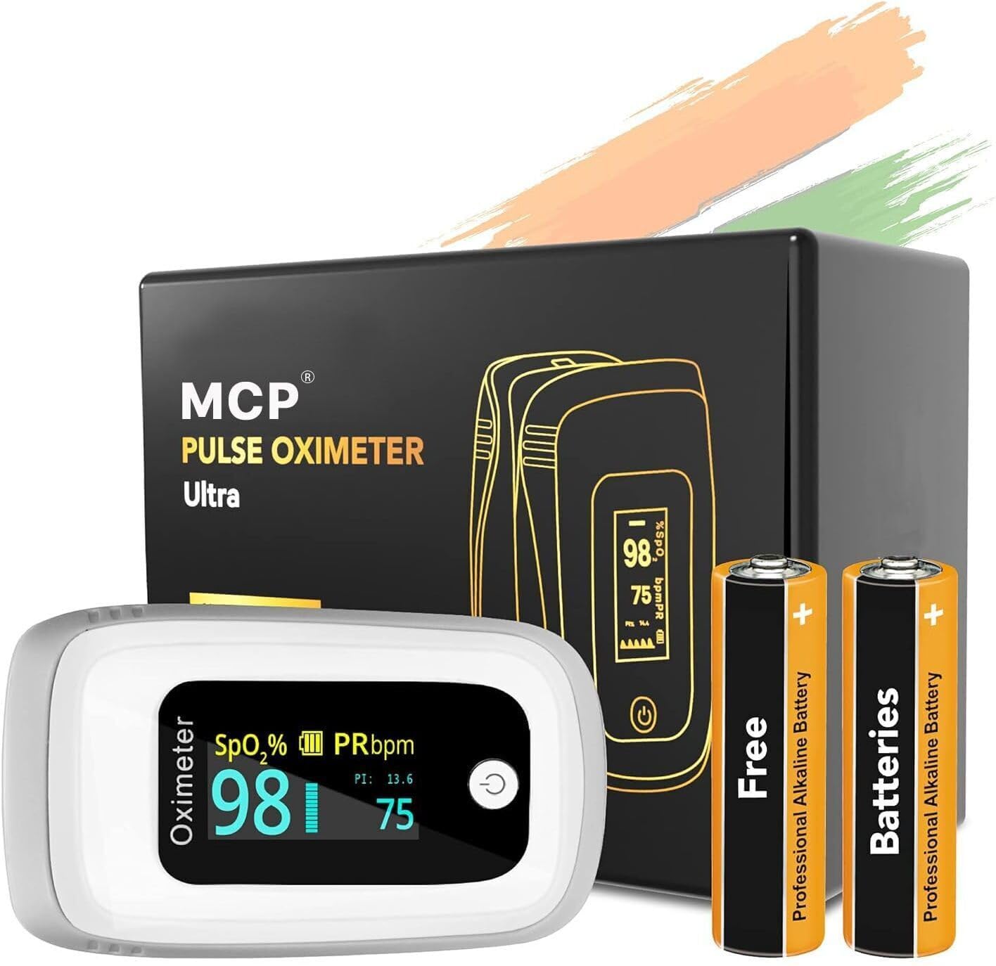MCP BM2000A OLED Pulse Oximeter with Oxygen Saturation Monitor, Heart ...