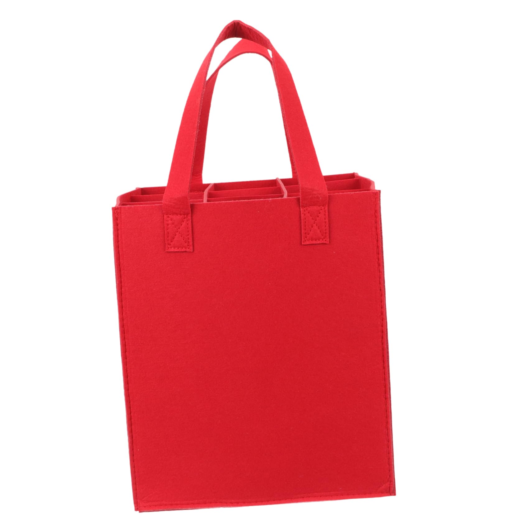 Cabilock Portable Wine and Beer Storage Bag Stylish Felt Wine Carrier for Bottles for Parties and Events Practical and Decorative