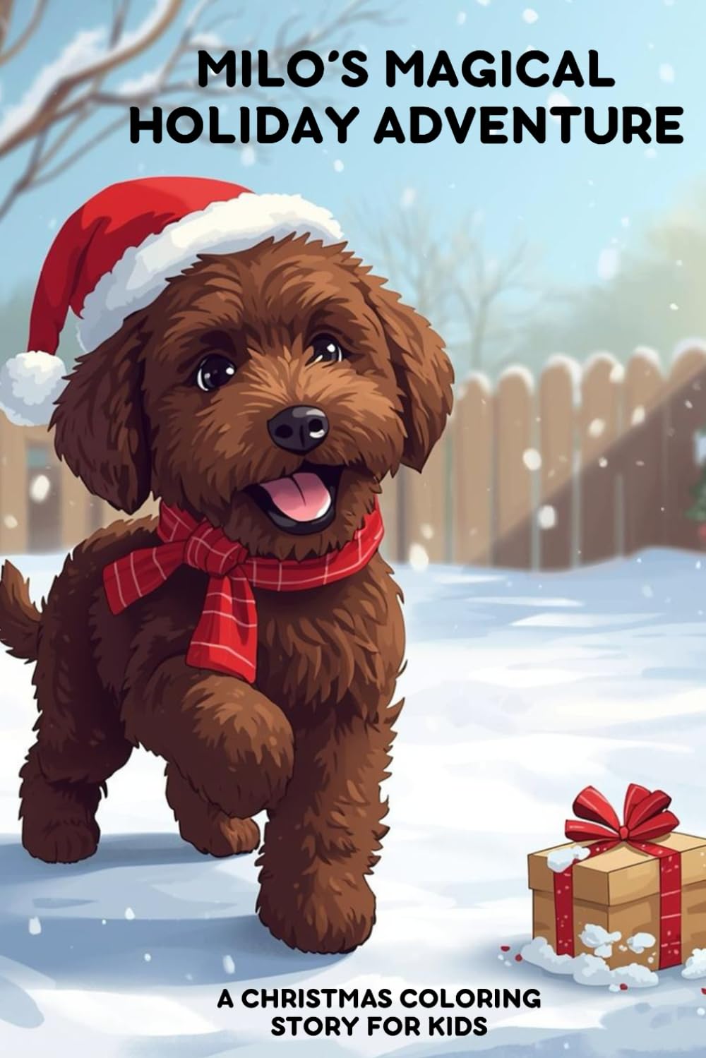 Milo’s Magical Holiday Adventure: A Christmas Coloring Story Featuring Milo the Labradoodle (Milo Learns! Training & Manners Coloring Series)