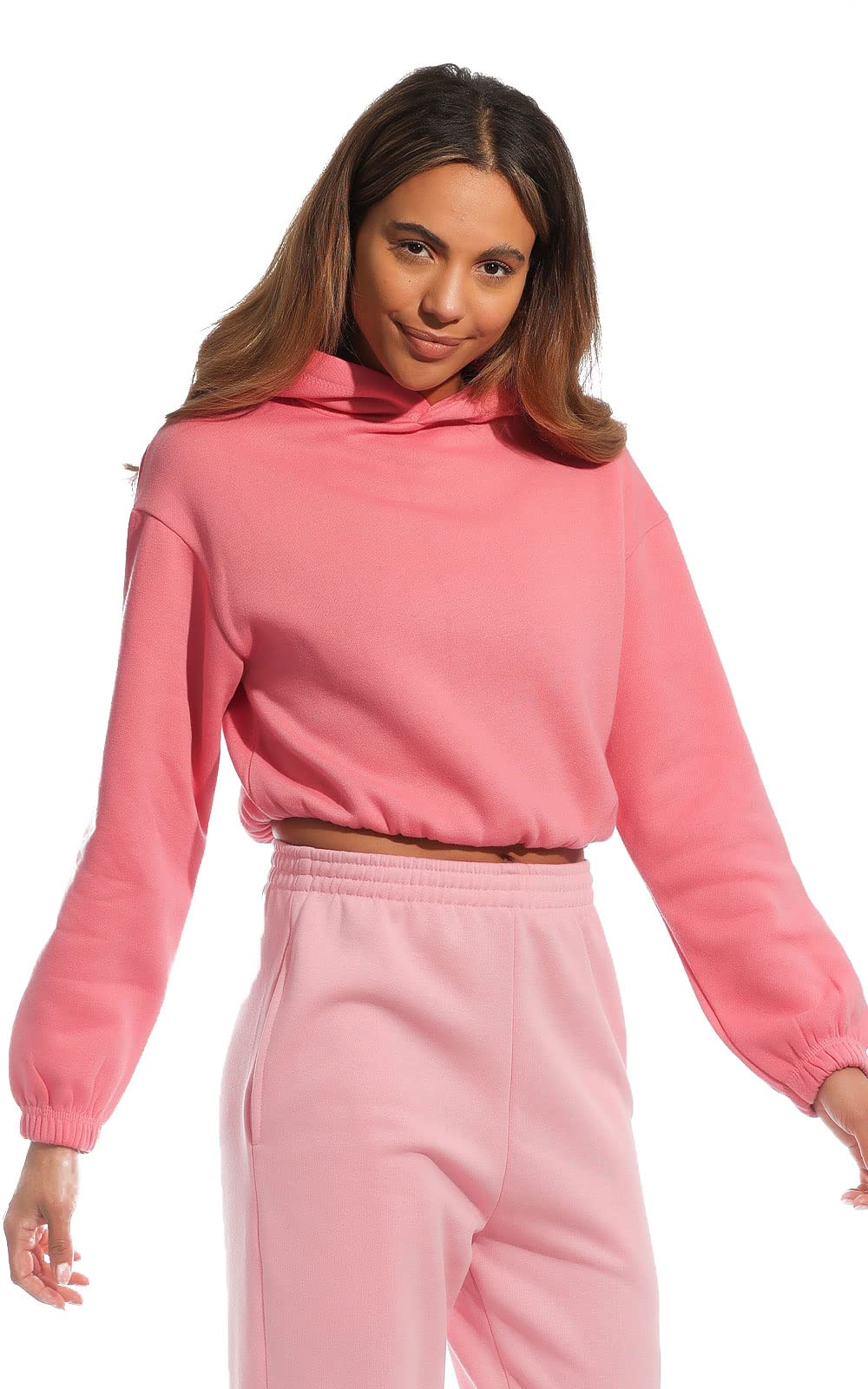 Light & ShadeWomen's Cropped Hooded Sweatshirt