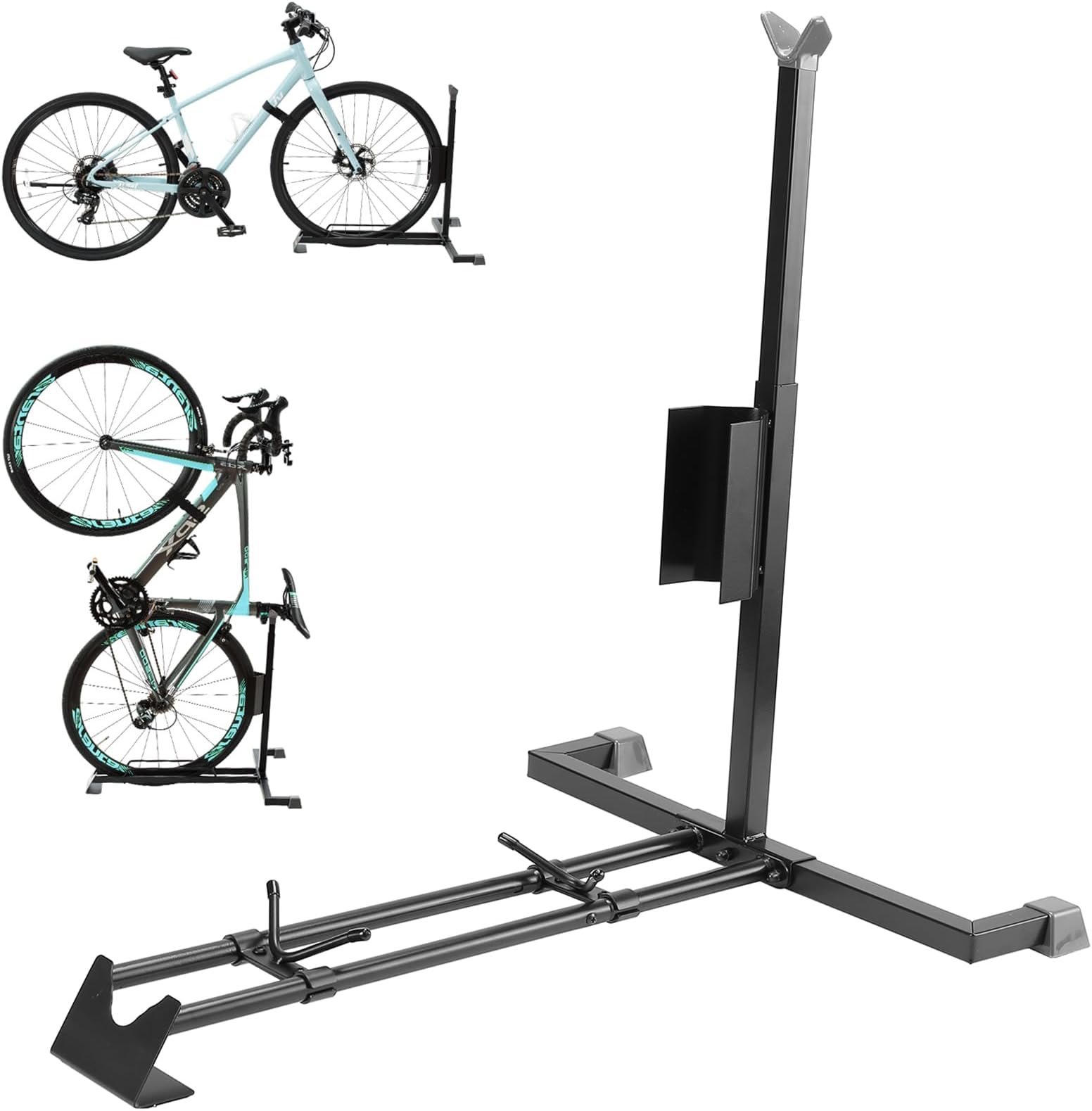 RTR BIKES Brutus Fietsstandaard Vloer – Professionele Standaard voor E-Bike & MTB tot 30kg – Stabiel Staal – Geschikt voor 26-29 inch & Banden tot 2,8 – Made in EU