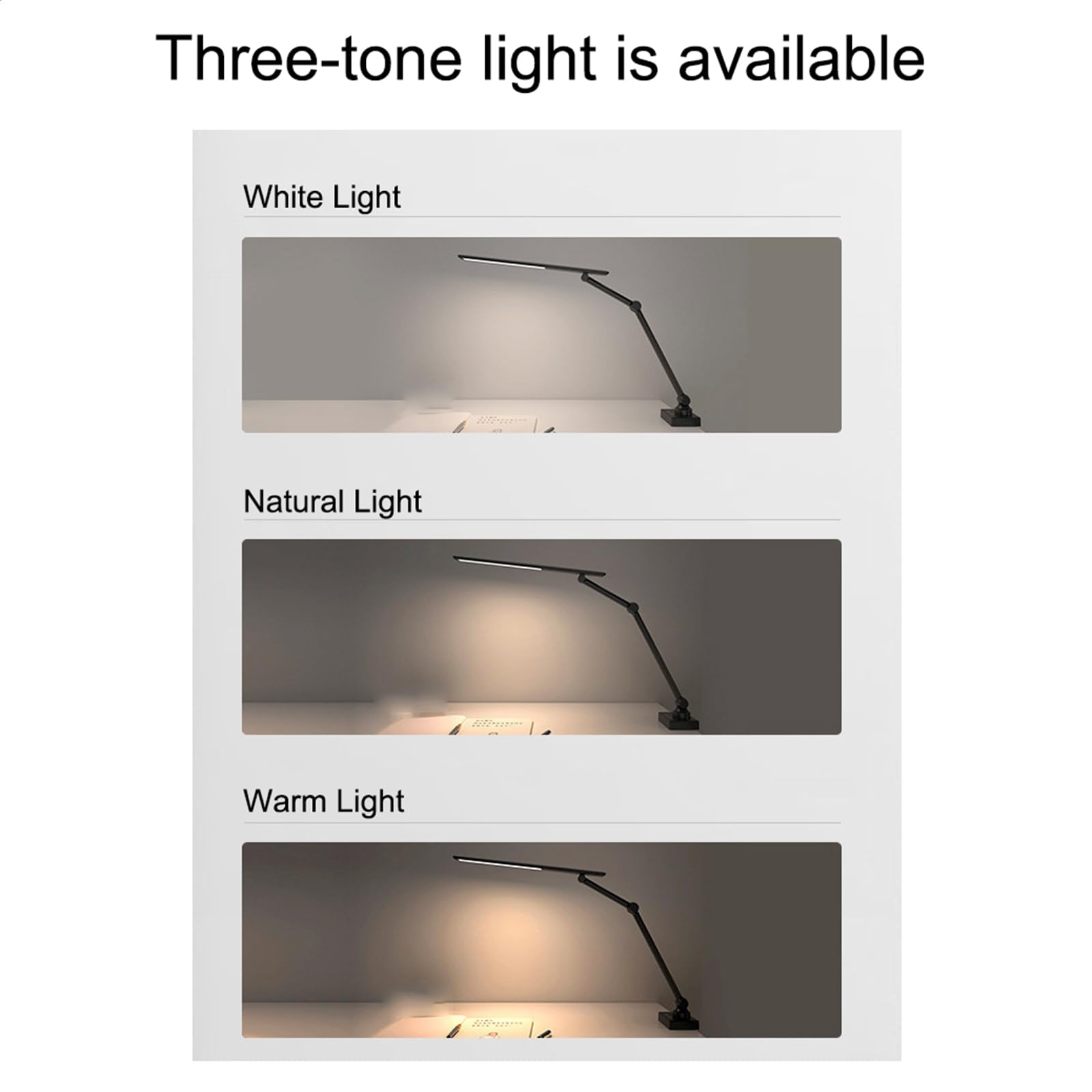 XANAYXWJ Lámparas de escritorio para grifo de cocina, lámpara de mesa con clip de luz nocturna LED, sala de estar, estudio, dormitorio, lámpara de noche, lámpara de mesa decorativa interior (tamaño en