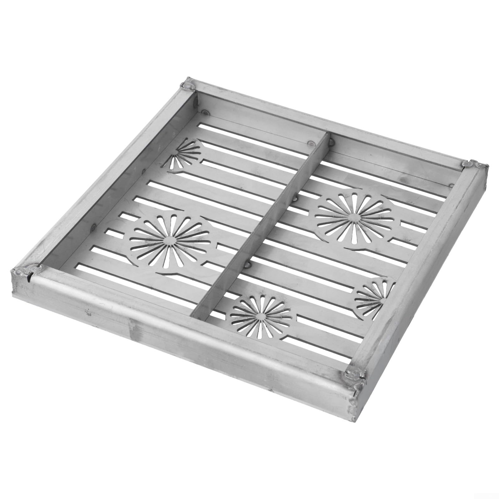 Eawfgtuw Grille de vidange en acier inoxydable pour extérieur, évacuation de l'eau de pluie, grille d'évacuation de jardin, évacuation de sol robuste pour allée, jardin, espace public (200 x 200 x 20