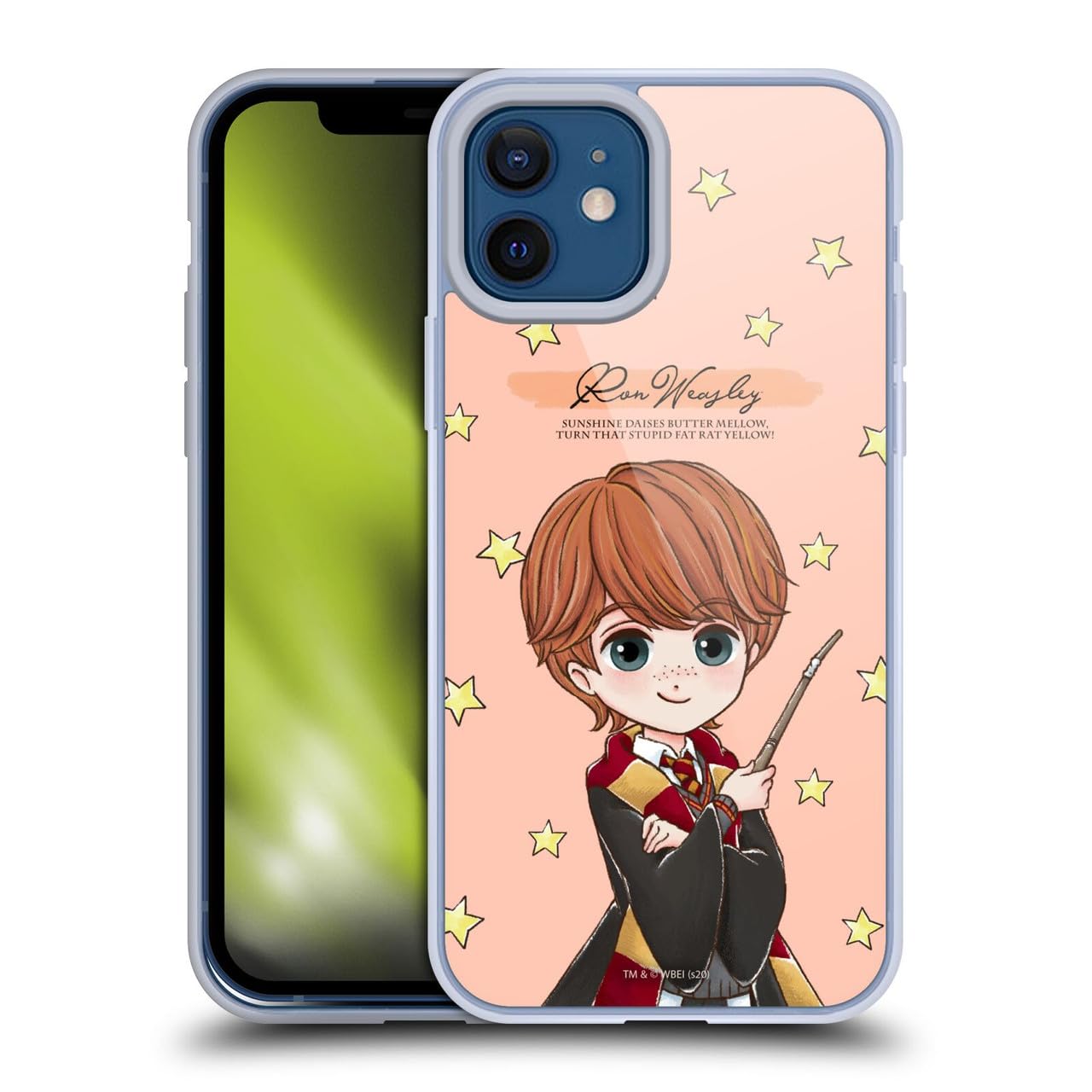 Head Case Designs Licenciado Oficialmente Harry Potter Patrón Luna Reliquias de la Muerte XXXVII Caso Funda de Gel Suave Compatible con Apple iPhone 12 / iPhone 12 Pro — view 209