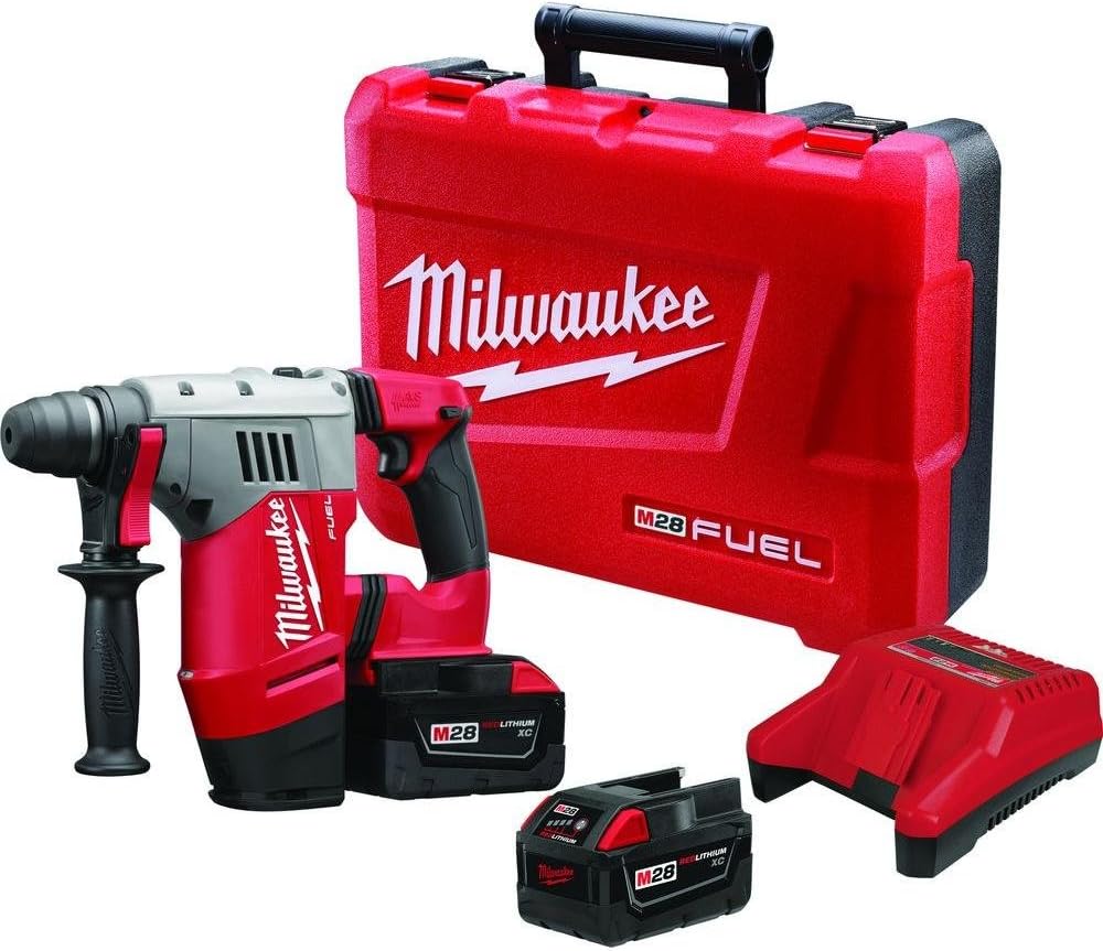 Milwaukee 0757-22 M28 Fuel 1-1/8" SDS Plus Rotary Hammer Kit