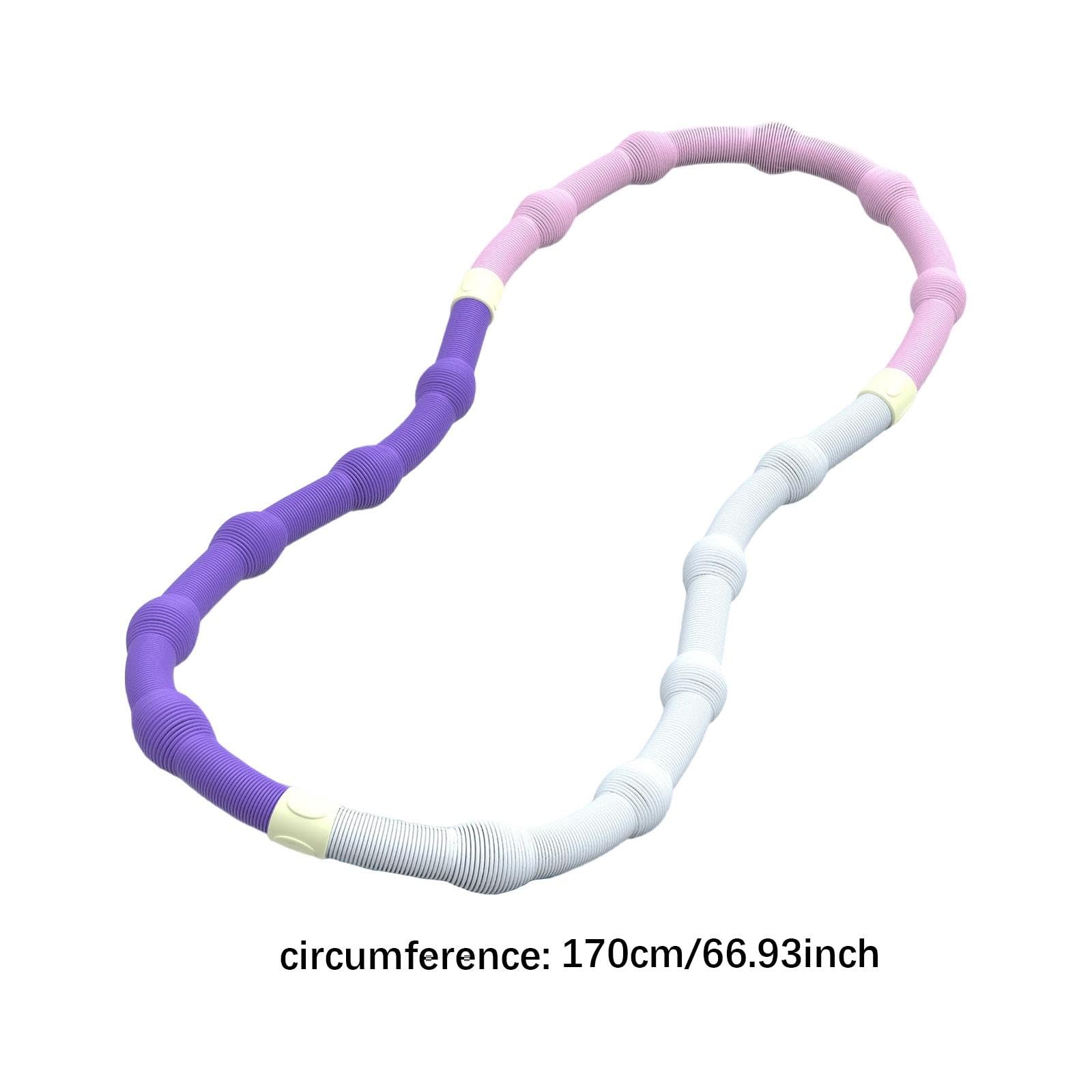 Cerchio per Esercizi Fitness, Accessorio Fitness, Anello Massaggiante in PVC con Molla, Attrezzatura per Ginnastica Addominale, Adatto a Donne E Uomin