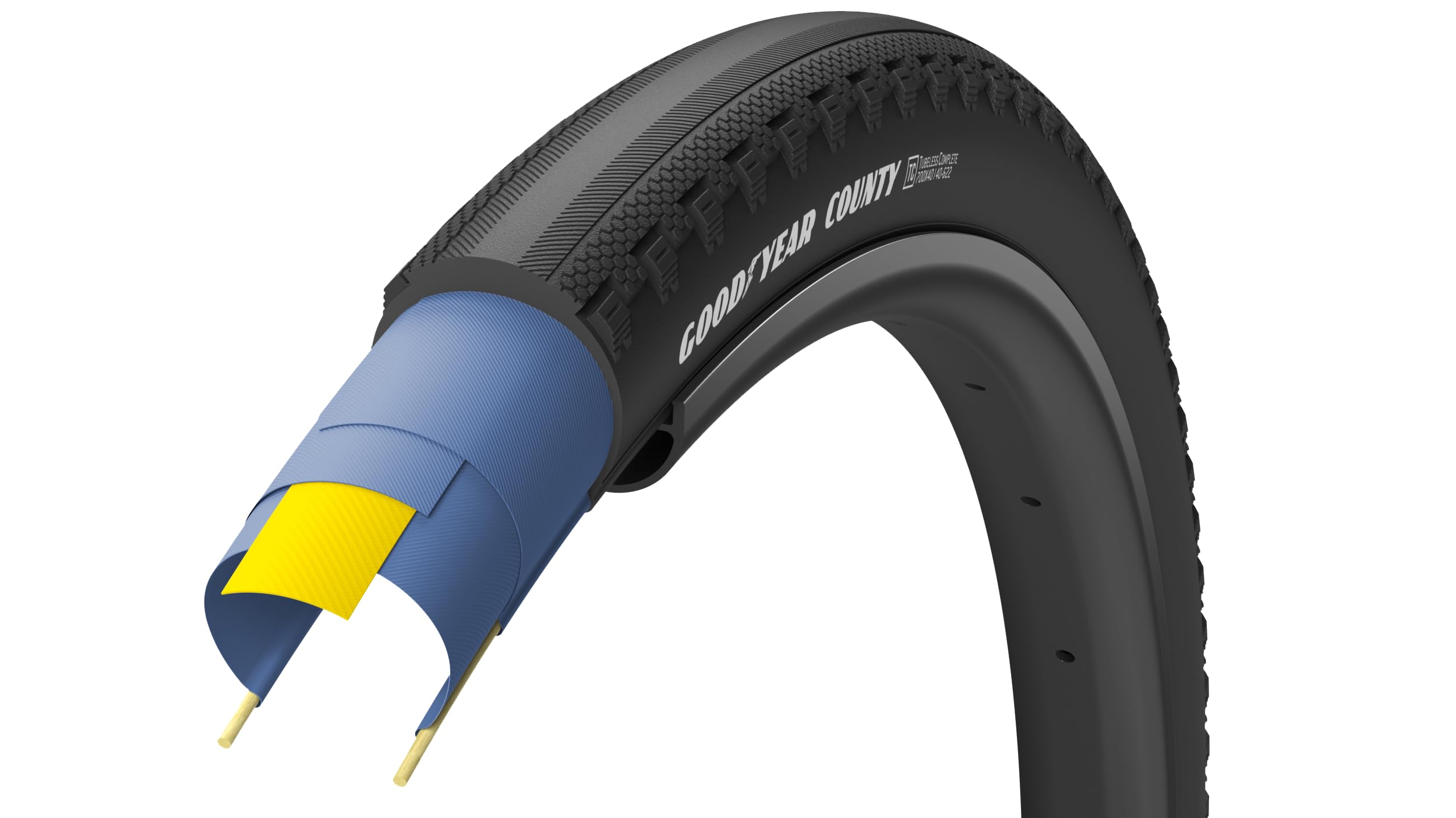 Amazon.com : Goodyear Connector Ultimate Tubeless Tire Black, 700