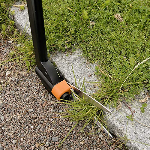 Fiskars 36 Inch (92107935J) Long-Handle Swivel Rotating Grass Shears, Black/Orange