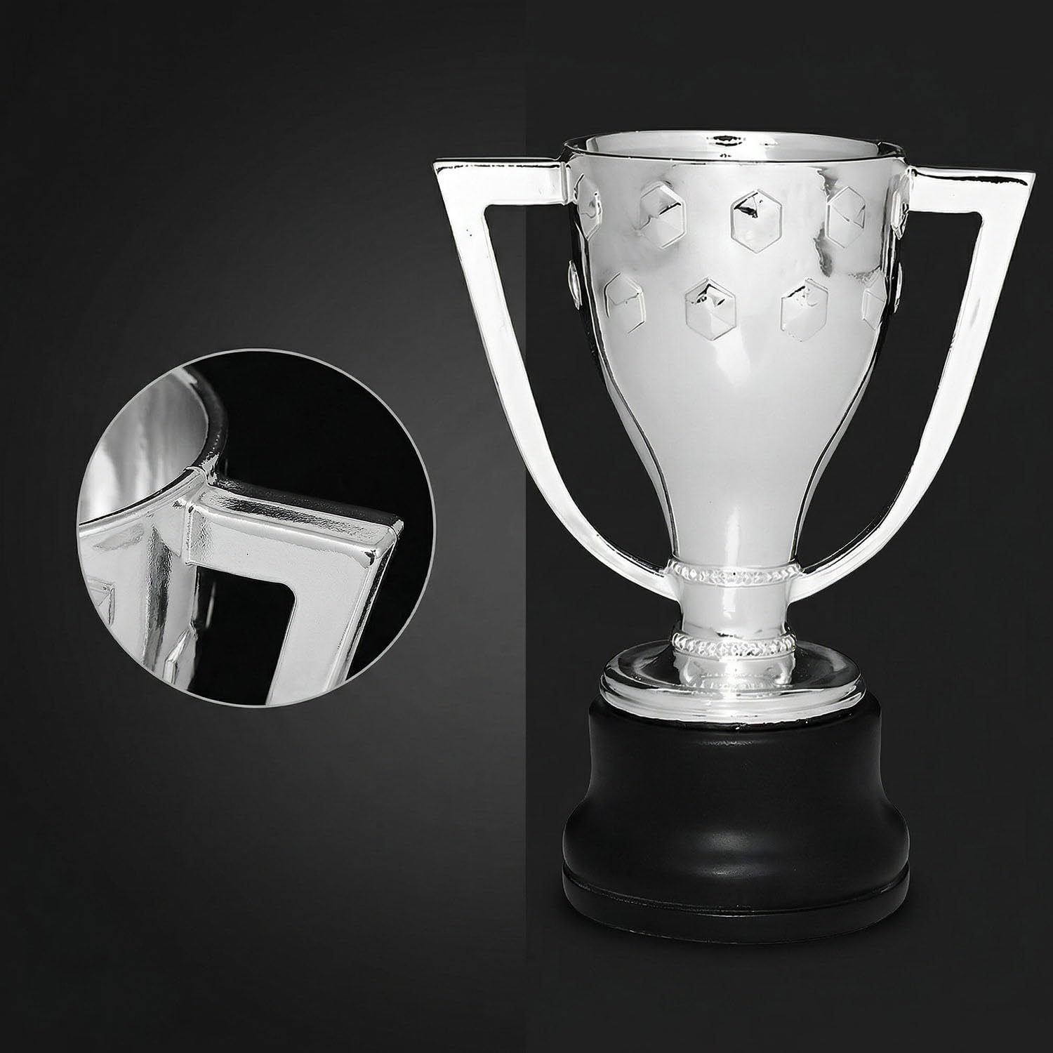 La Liga Trophäe Replik Copa del Rey Meisterschaft Pokal Spanischer Fußball Preis Trophäe Replik Fußball Trophäe Sammlerstück Fan Souvenir Geschenk für Fußball Fans Männer Frauen