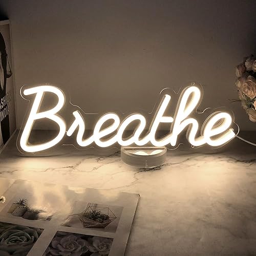 Letrero de neón para decoración de pared de 5 V alimentado por USB, letreros de neón con regulador de intensidad para el hogar, estudio de yoga,