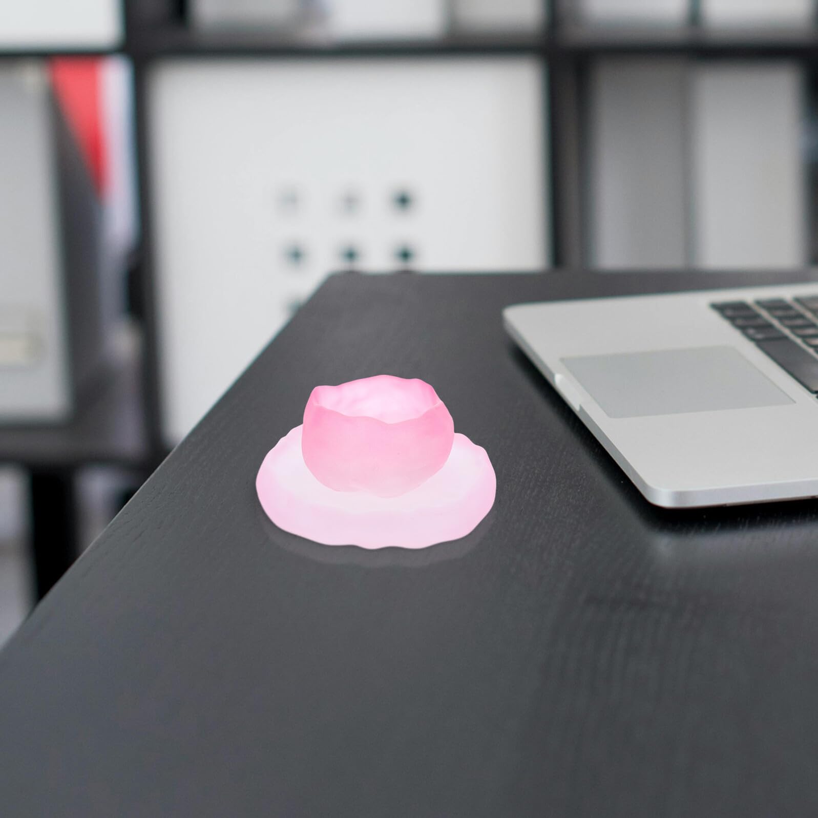 LABRIMP 2 Juegos Taza de Té de Vidrio Resistente al Calor con Platillo Juego de Japonés Rosa y Copa Artesanal para Infusiones Kung Fu para Café y Té Diario