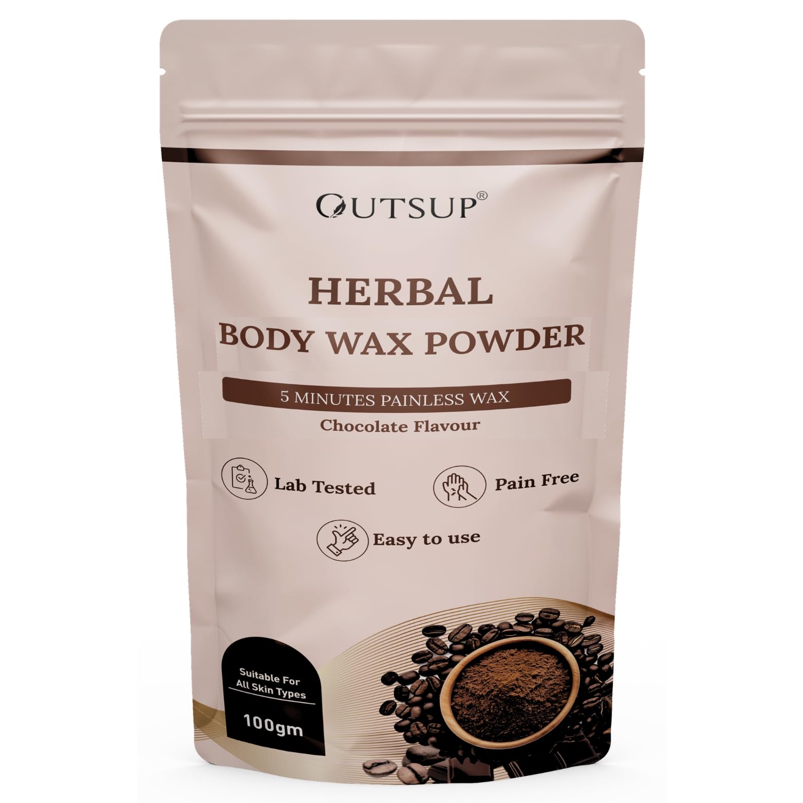 Wax Powder for Hair Removal for Women & Men | Painless Hair Removal with No harmful chemicals, Irritation, Skin Rashes | Chocolate Flavour | Not for Face- 100gm-picture-52