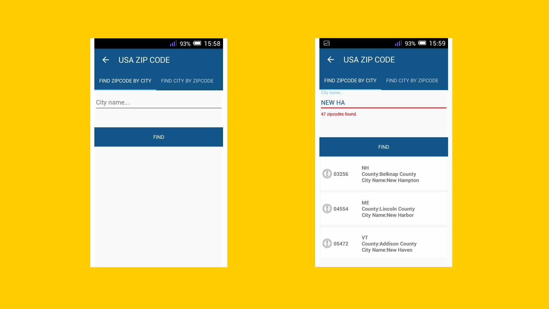 USA Zip/Area Code - App on Amazon Appstore
