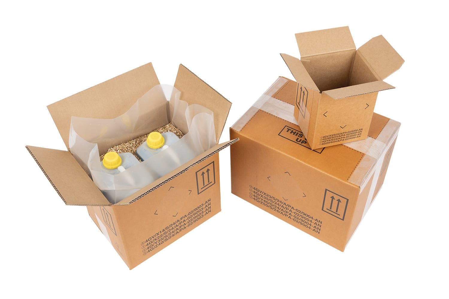 Gefahrgut-Karton 2-wellig, Abm (LxBxH): 275x195x300mm, Inhalt 16l, 100 Stück, Verpackungsheld
