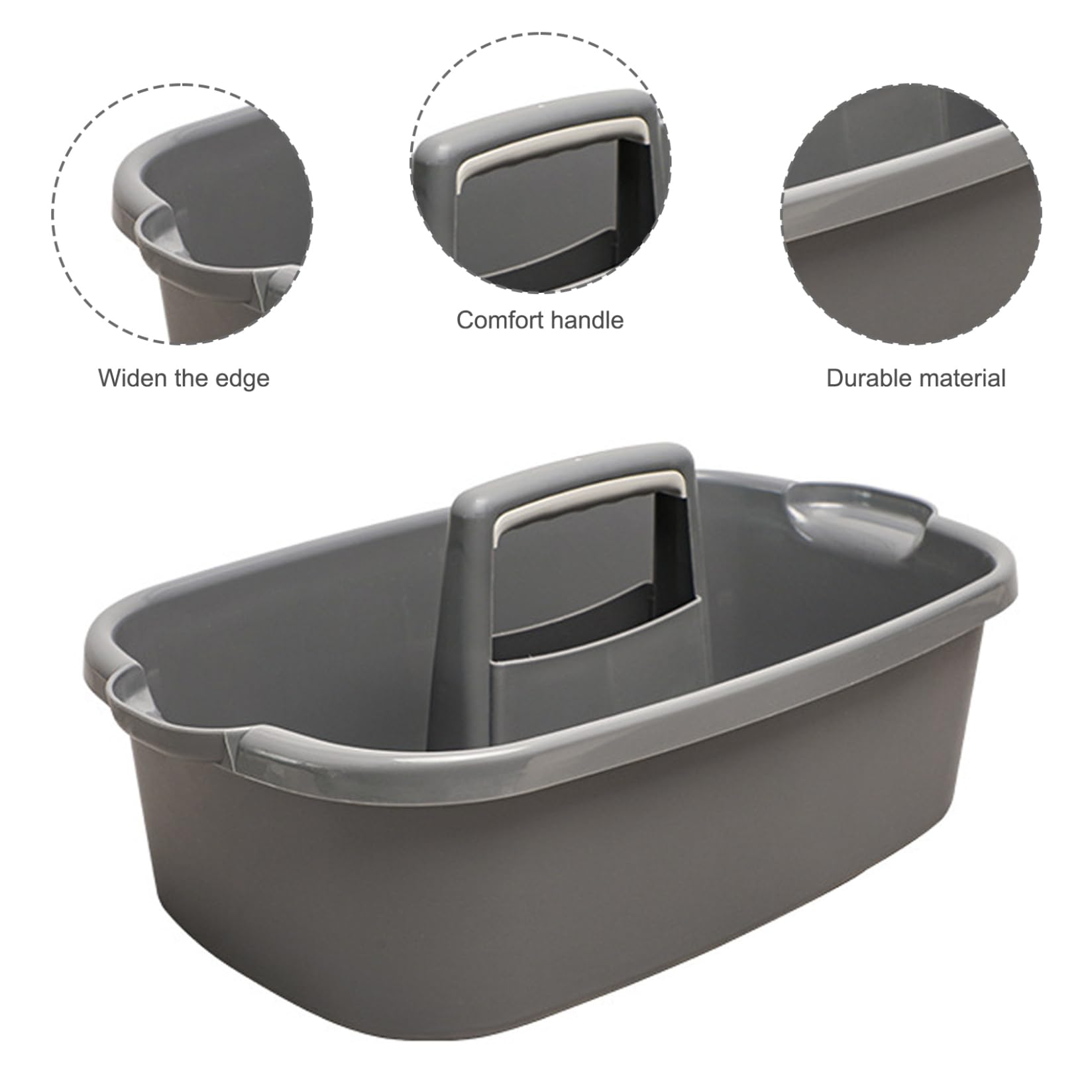 Caddy di pulizia in plastica con manico, forniture per la pulizia