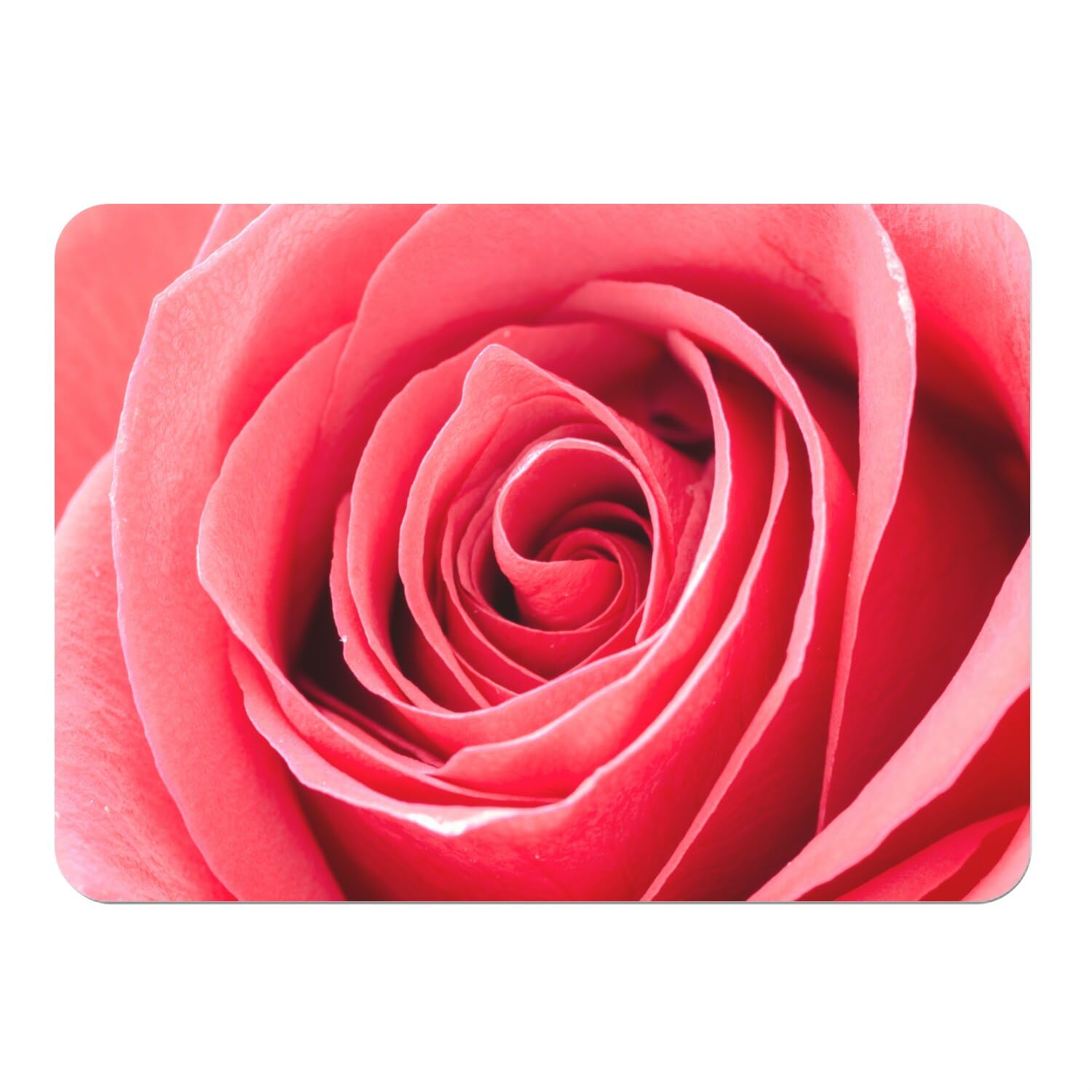 Sets de table souples en liège napperons macro rose grand format x4