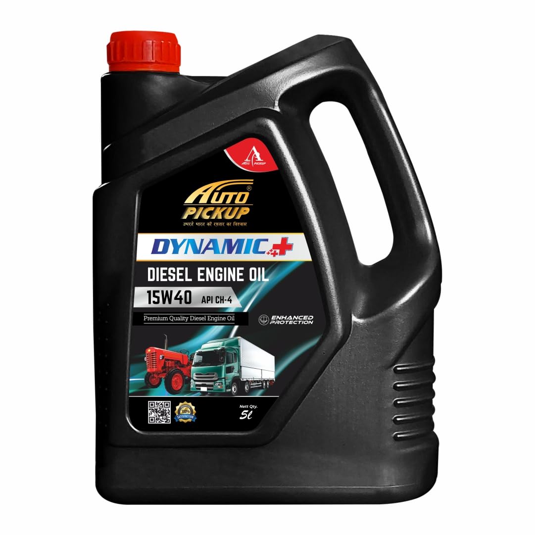 Black Premium New Pack Of 5Ltr Dynamic Plus 15W40 API CH-4 Heavy-Vehicle High-Mileage Engine Oil (5 L, Pack of 1)