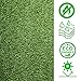 GRASS EXPRESS Artificial Grass Turf, 3ft x 4ft (12 ft²) 20mm Pile Height Indoor Outdoor Synthetic Realistic Faux Fake Astroturf Rug Carpet Mat for Balcony Decor Playground Patio Dogs