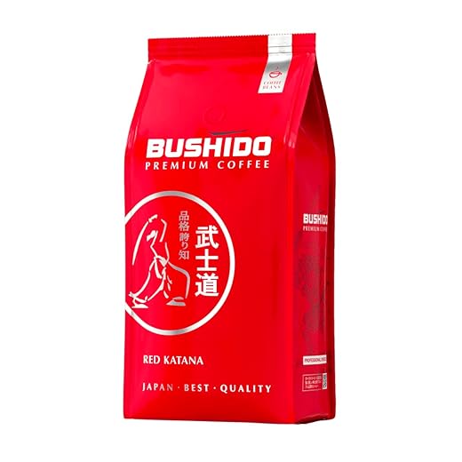 BUSHIDO Red Katana premium arabica whole coffee beans, 2.2 pound (1000g), medium roast