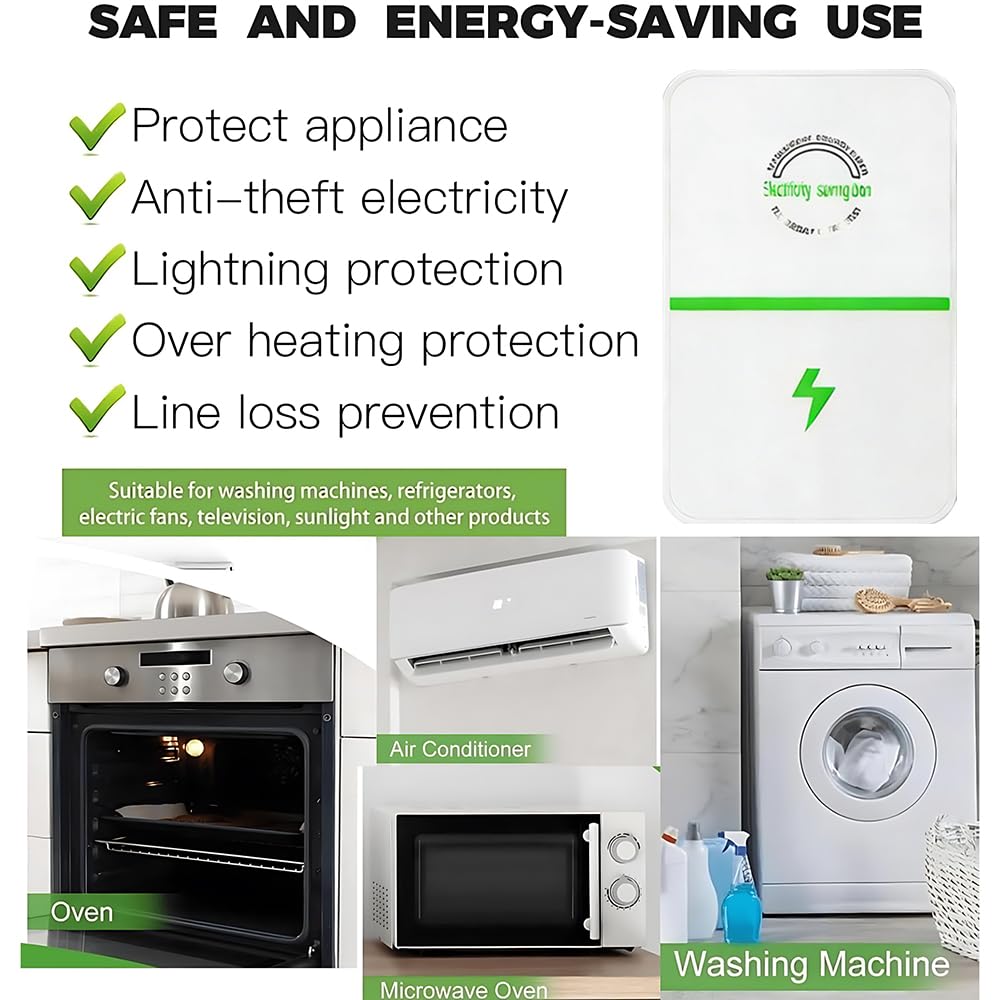 Optiwatt Electricity Saver, Suitable for Home & Commercial Use, Helps Reduce Unnecessary Power Consumption, Works with Various Electrical Appliances (4, White) — view 6
