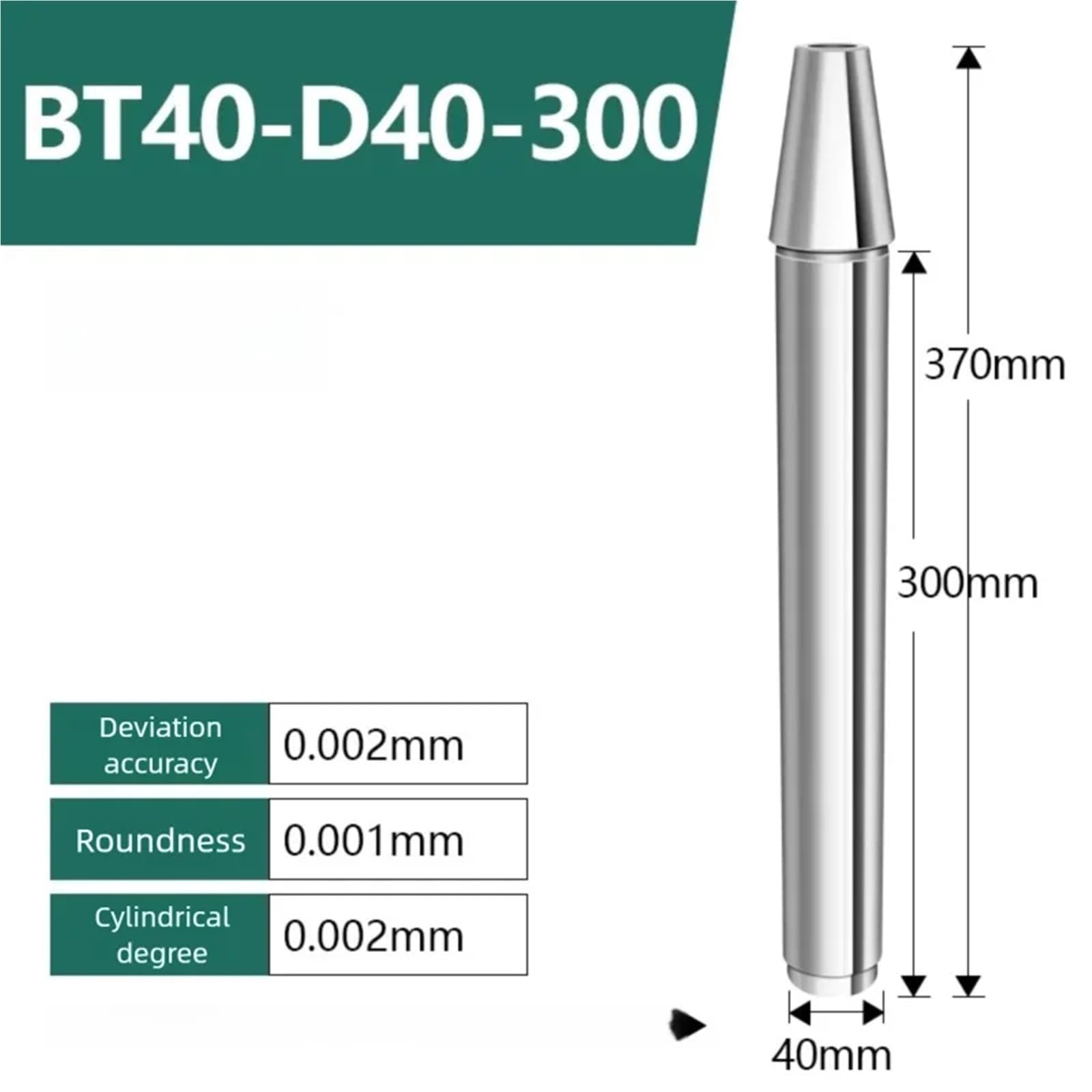 CNC Mandrino Asta Di Rilevamento Strumento Prova Per Macchina Tornio Per Mini Portautensili(BT40-D40-300L)