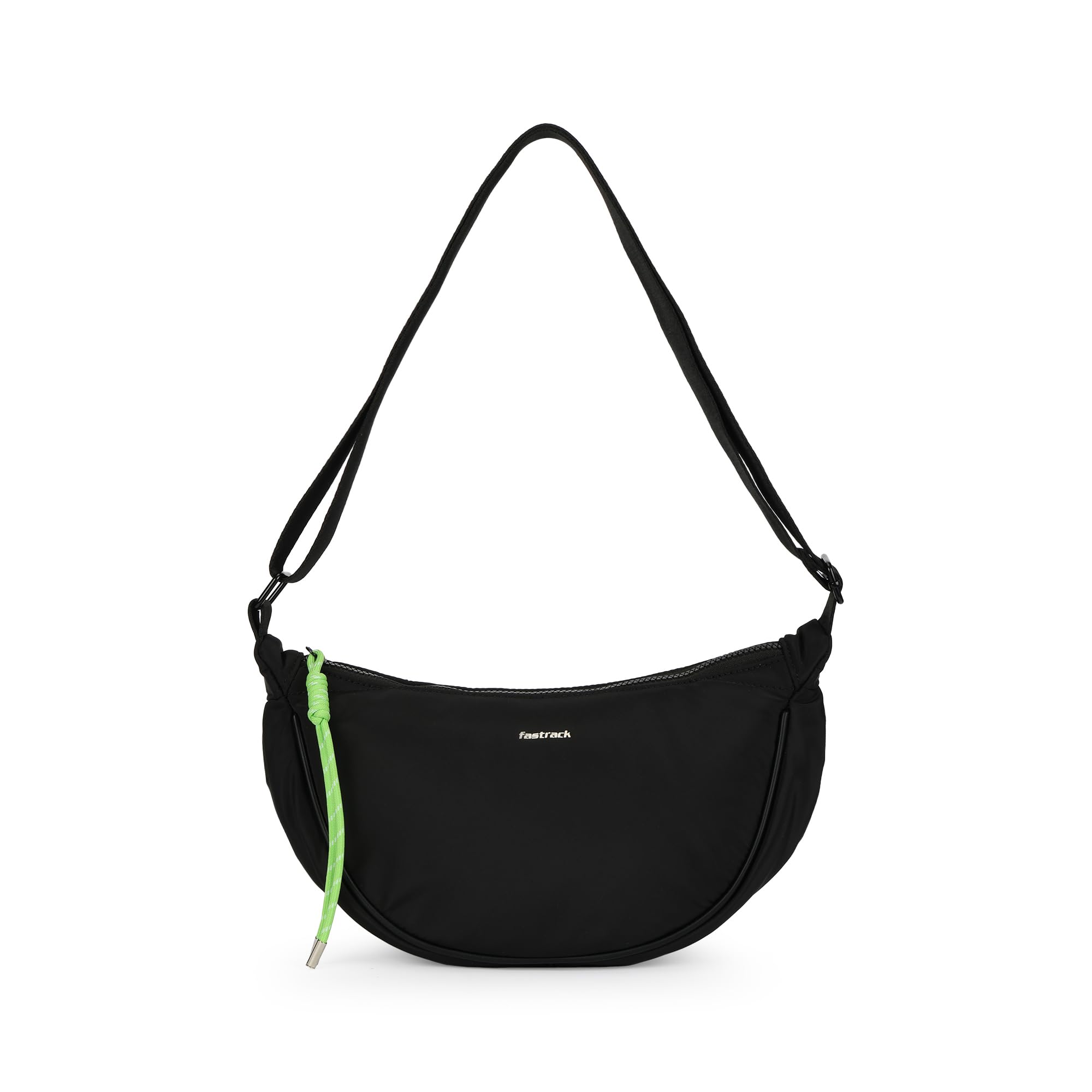 Curve Sling | Women’s Nylon Sling Bag | Adjustable Webbing Strap, Spacious Main Compartment & Quick-Access Pockets-image-25