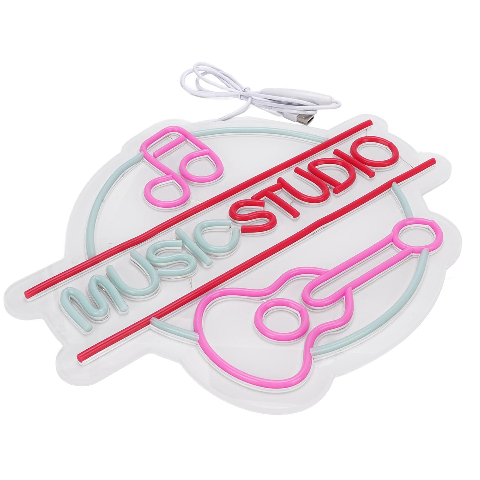 Dimmerabile Rosa Studio di Musica LED Wall Door Decor Luce per Ambiente Dinamico per Bar Club Amanti della Musica Materiale Acrilico